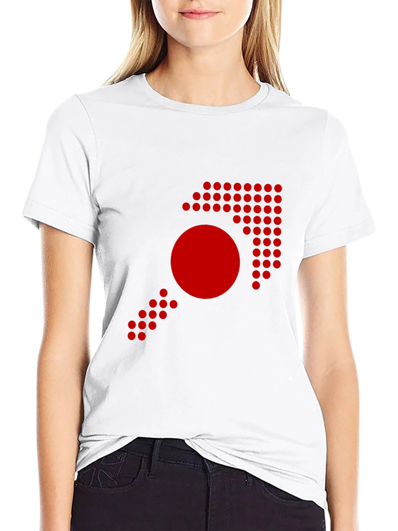 Geometric Arrow Graphic Tee - Modern Design