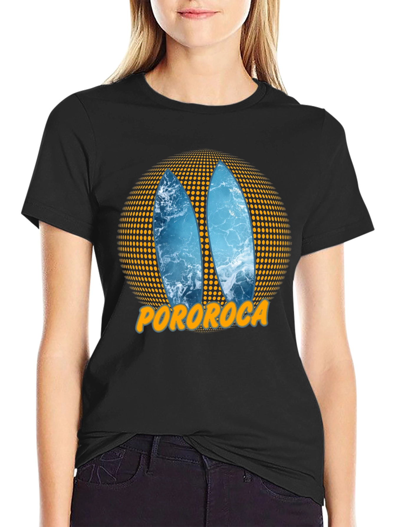 Pororoca Surf T-Shirt - Black