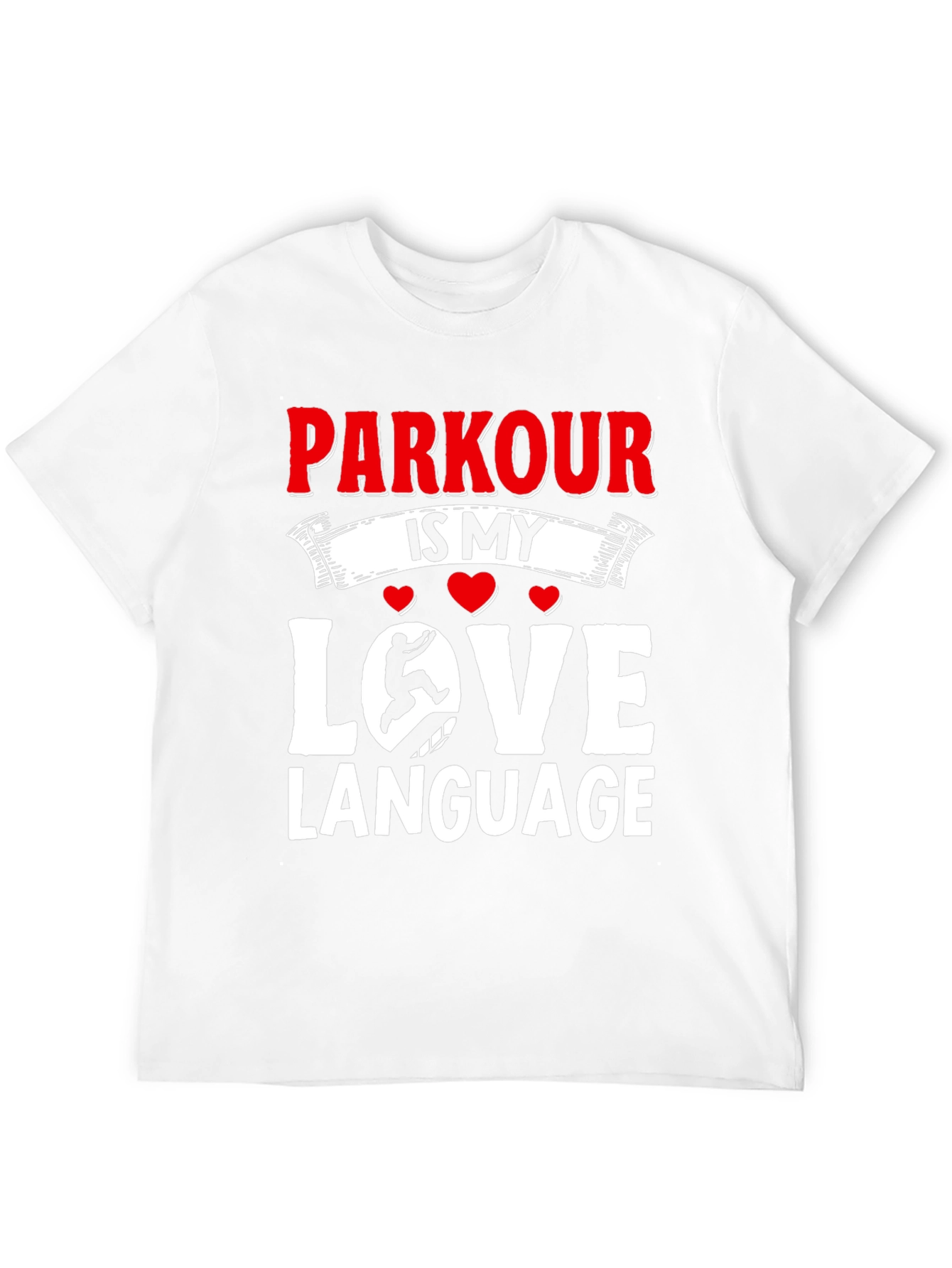 Parkour Is My Love Language Black T-Shirt