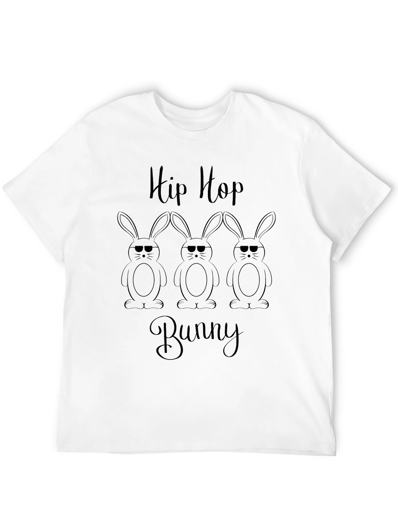 Hip Hop Bunny Graphic T-Shirt