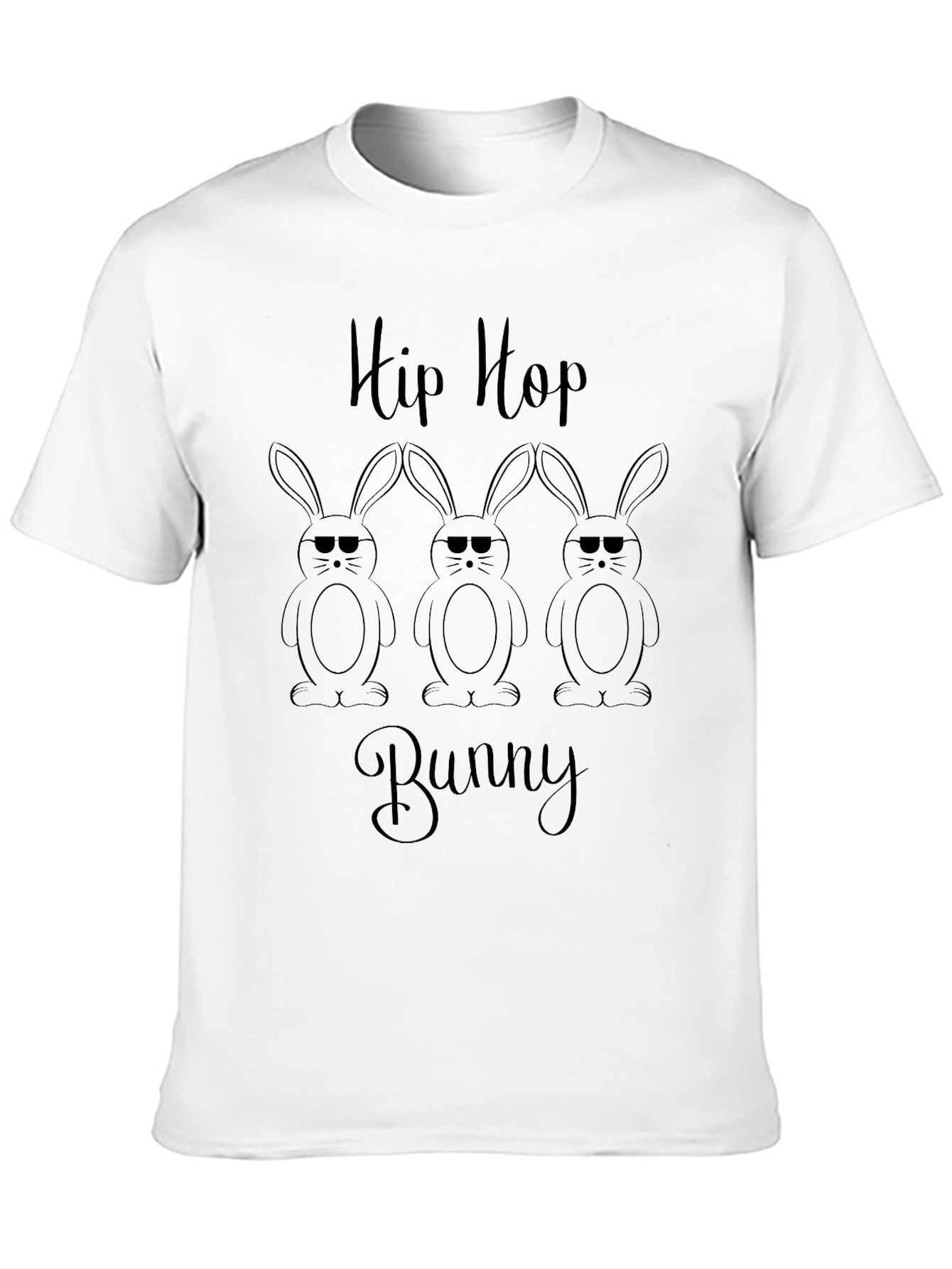Hip Hop Bunny Graphic T-Shirt