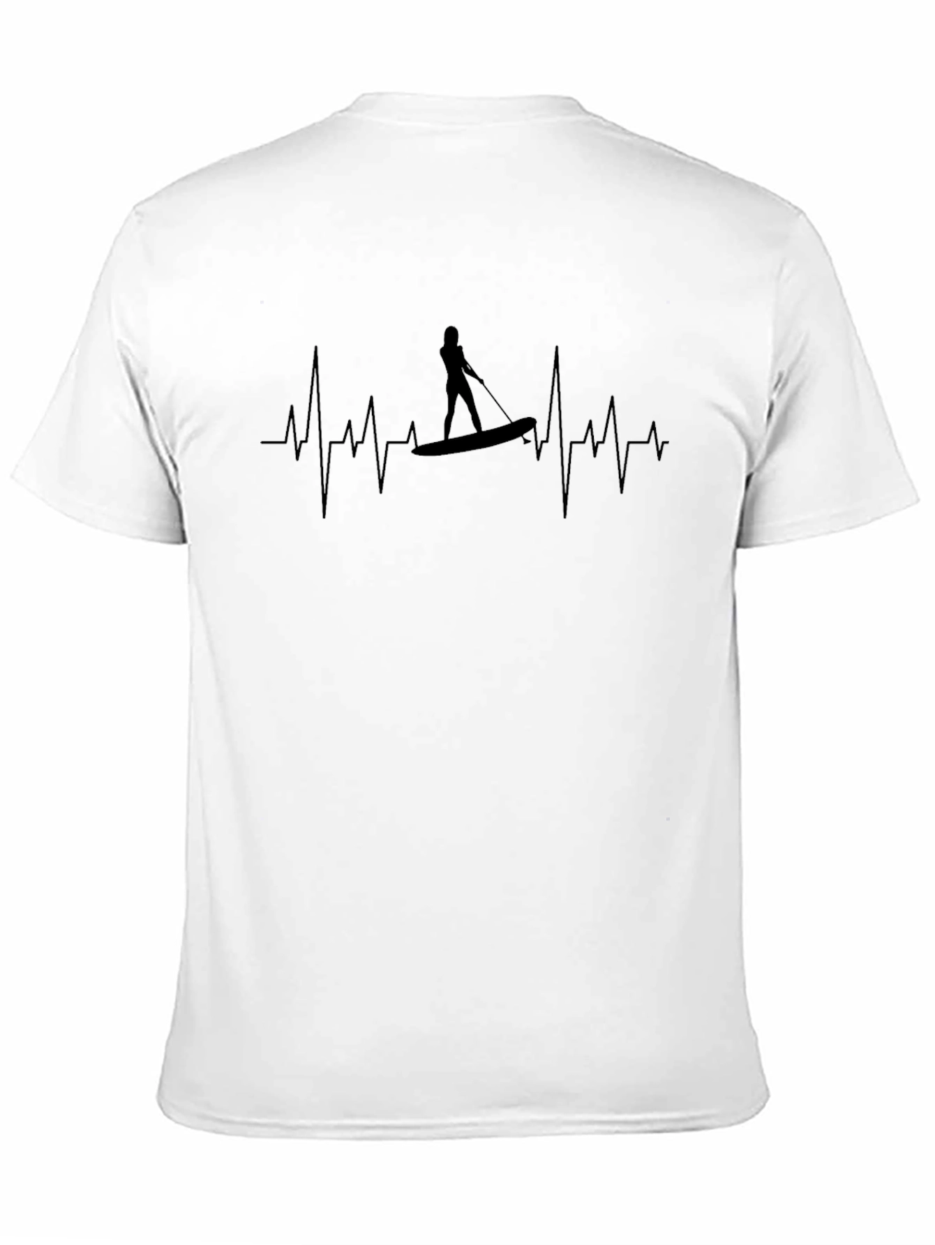 Paddle Board Heartbeat Tee - Black