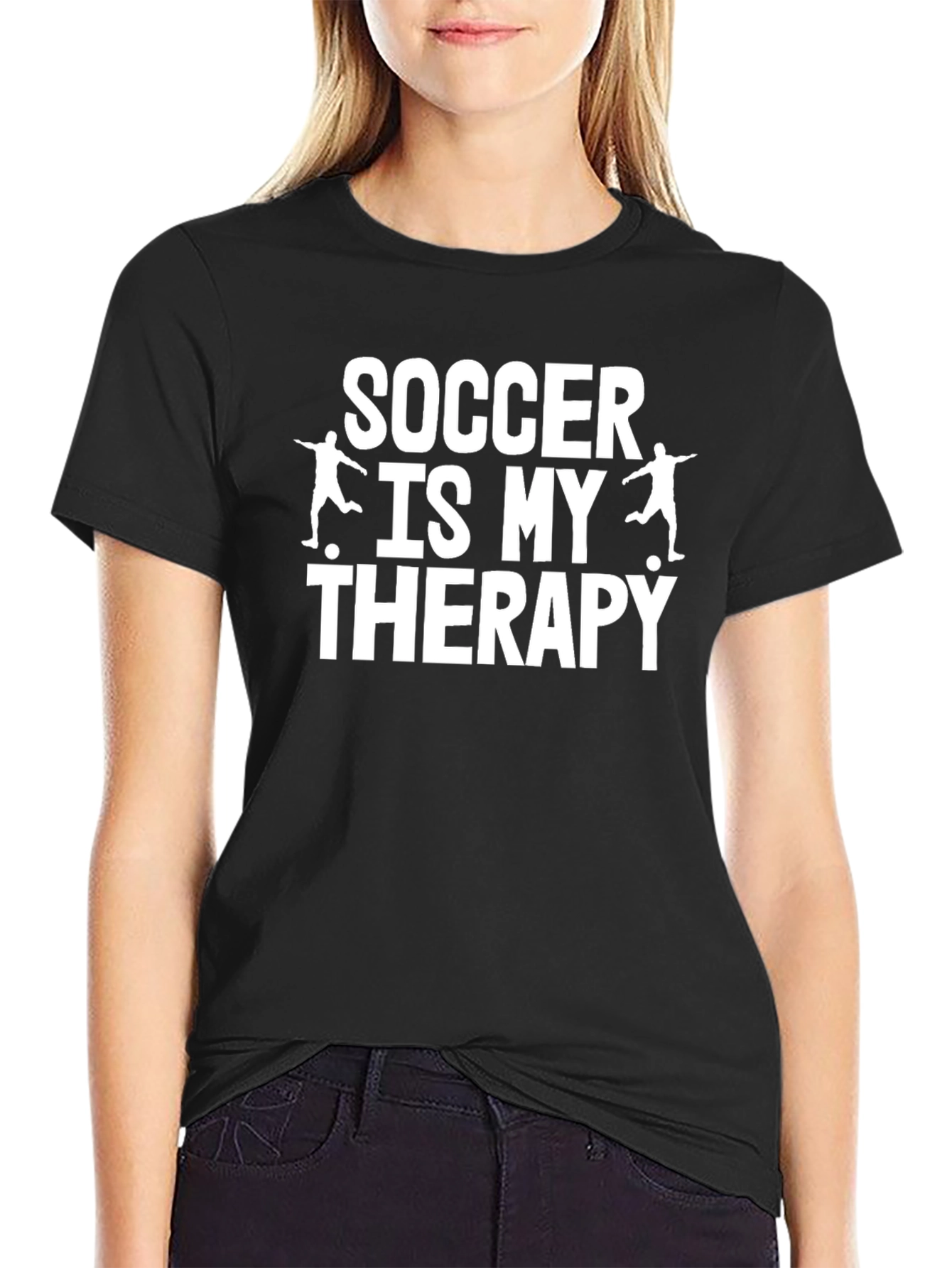 Soccer Is My Therapy Graphic Tee