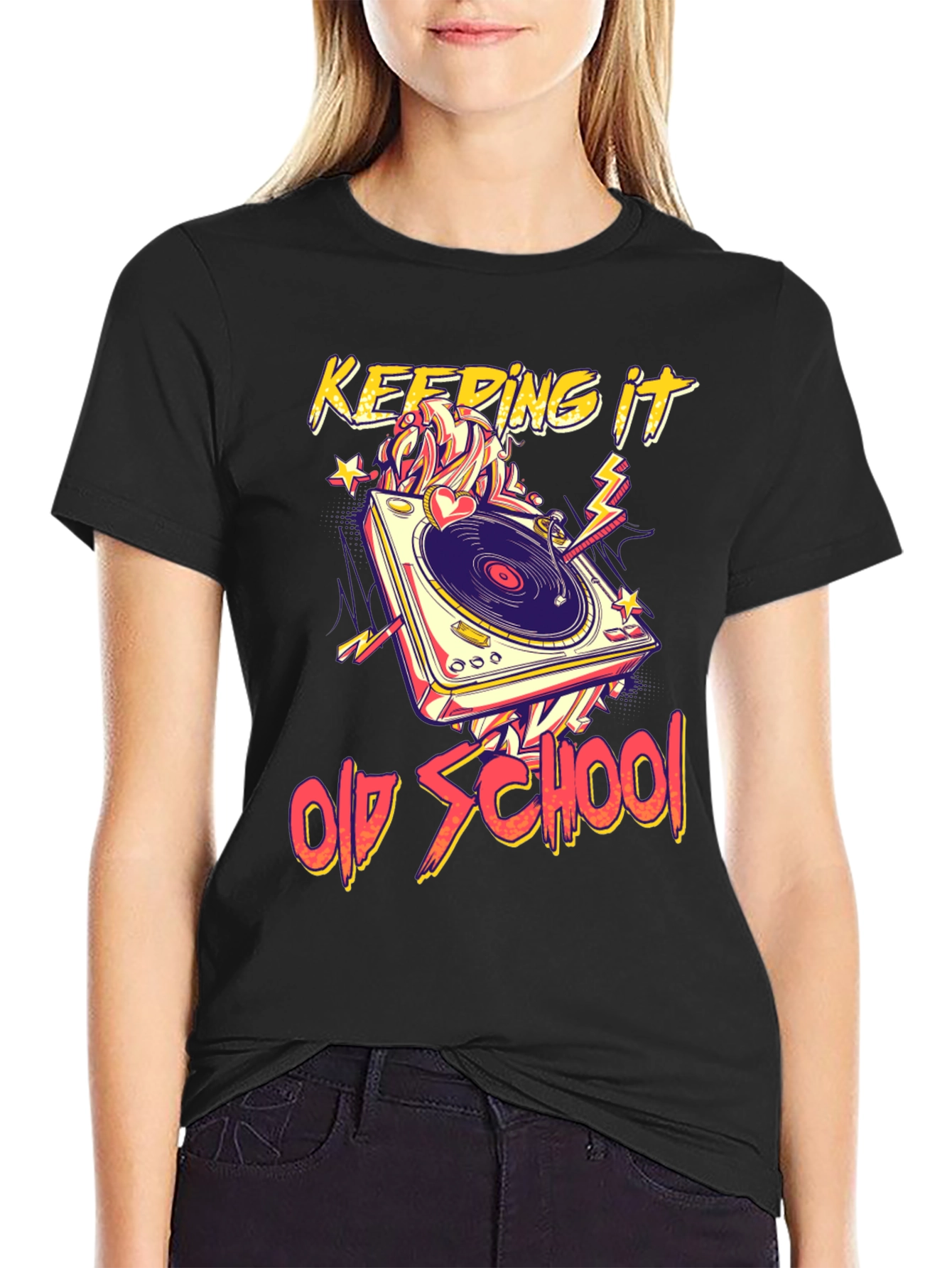 Keeping It Old School Turntable Graphic Tee