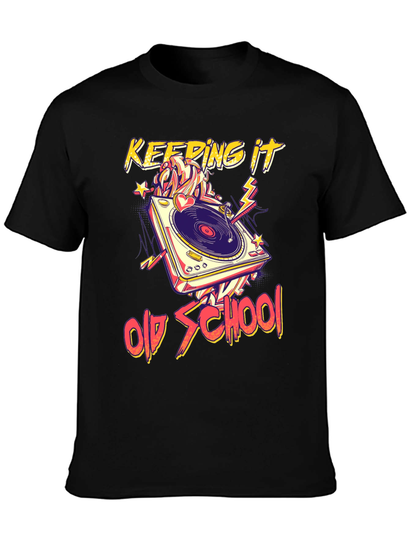Keeping It Old School Turntable Graphic Tee