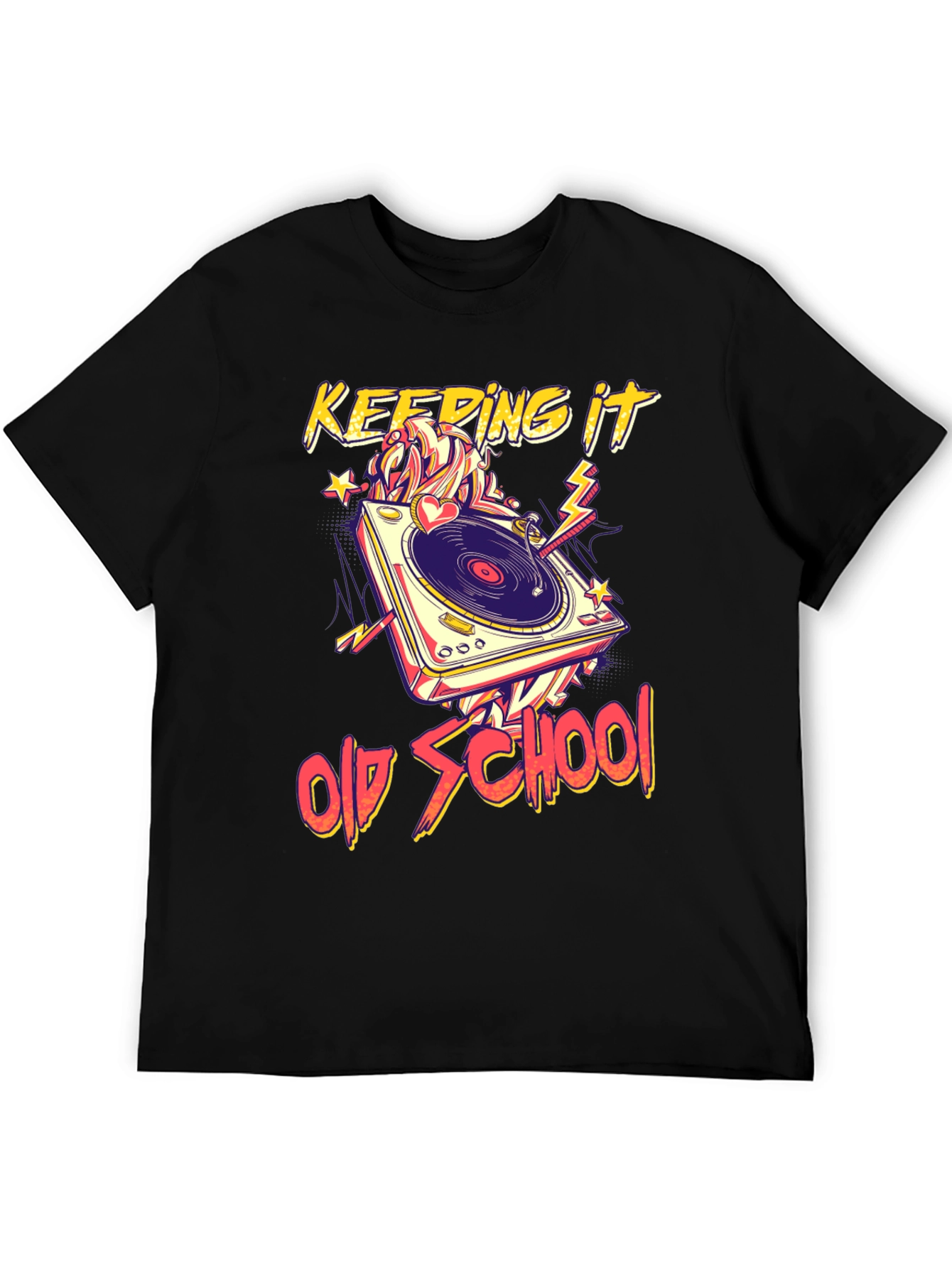 Keeping It Old School Turntable Graphic Tee