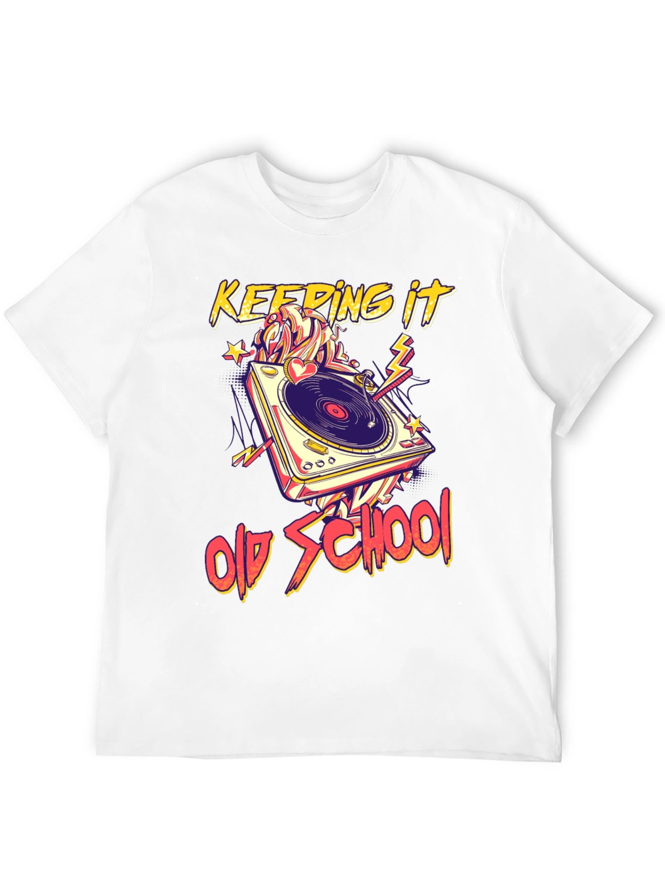 Keeping It Old School Turntable Graphic Tee