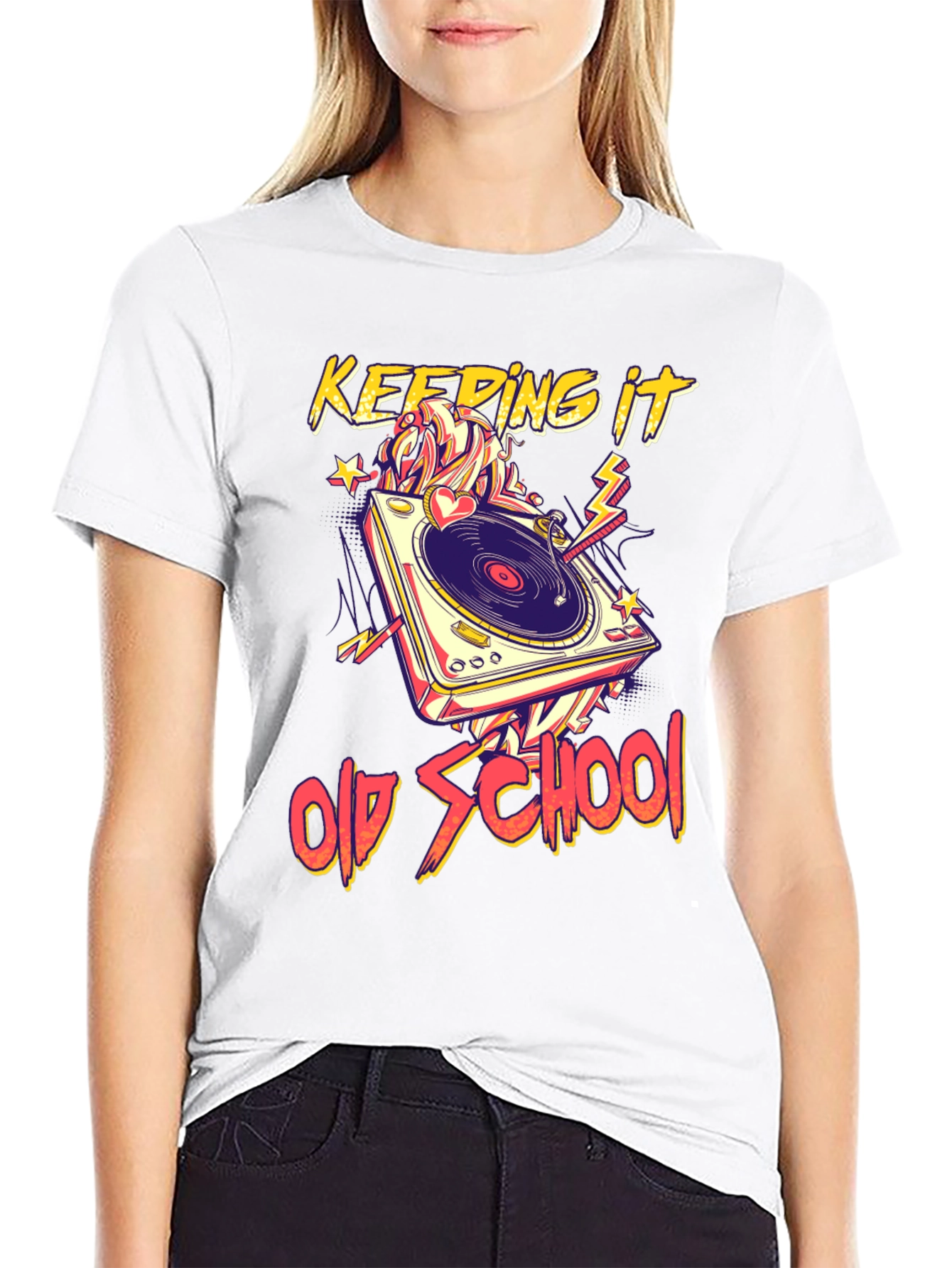 Keeping It Old School Turntable Graphic Tee