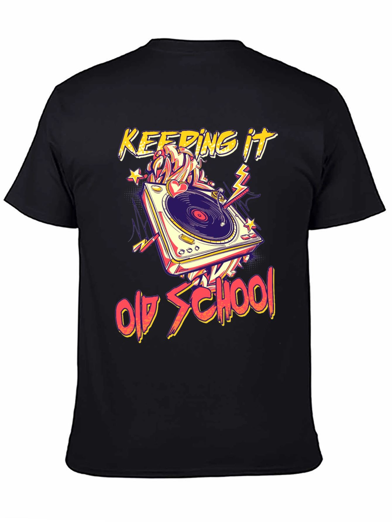 Keeping It Old School Turntable Graphic Tee