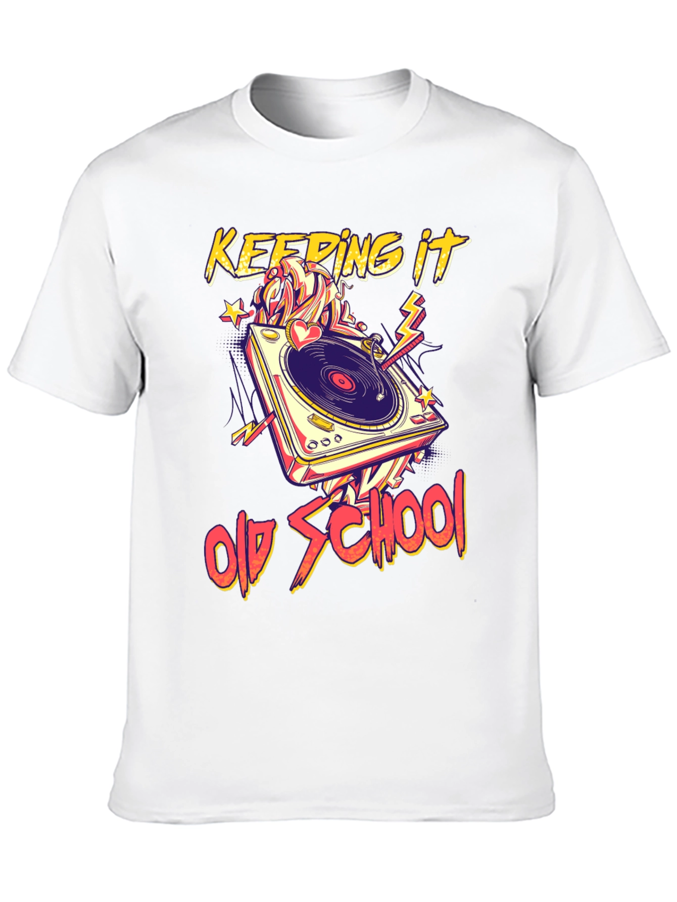 Keeping It Old School Turntable Graphic Tee