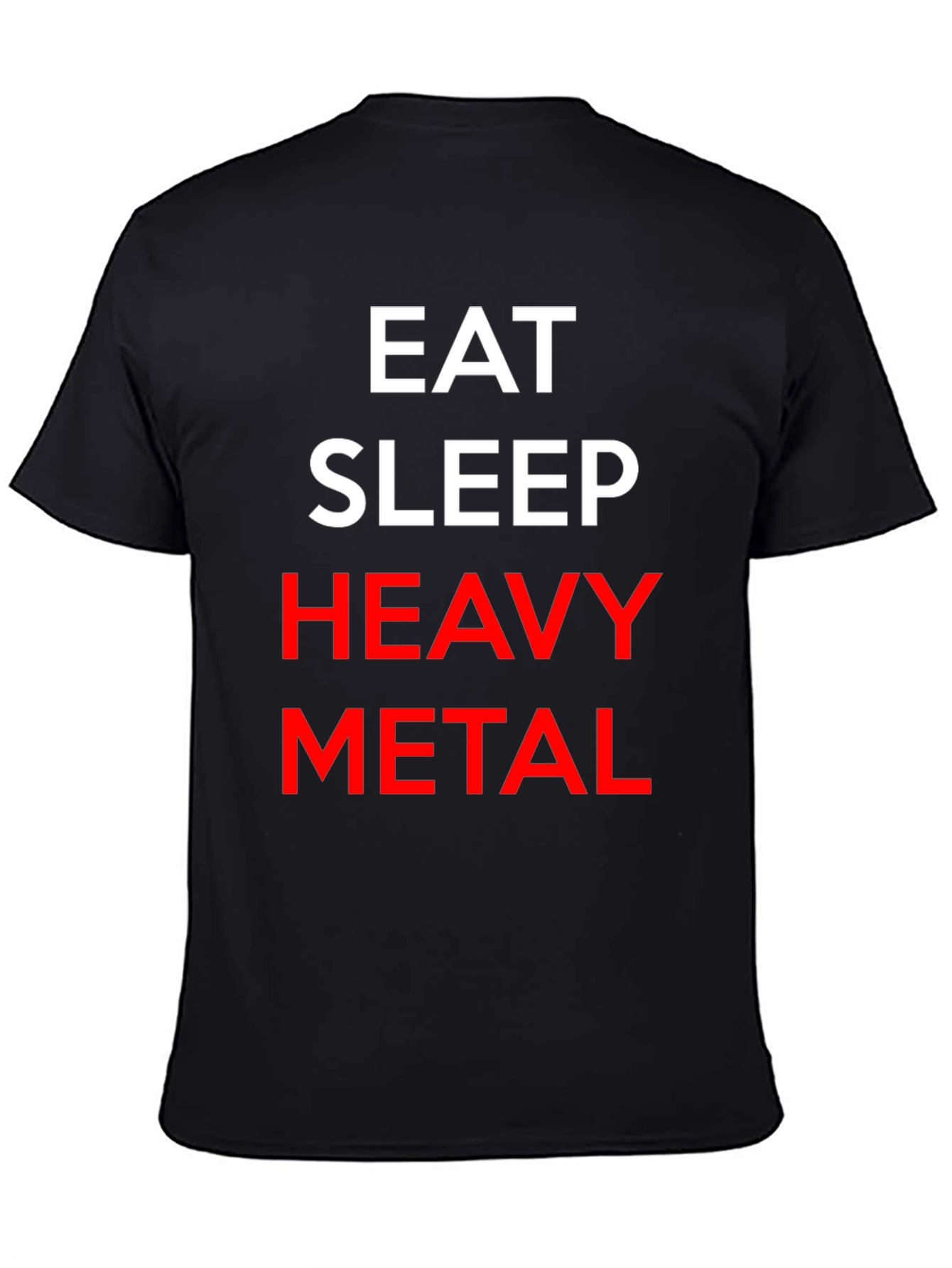 Eat Sleep Heavy Metal Black T-Shirt