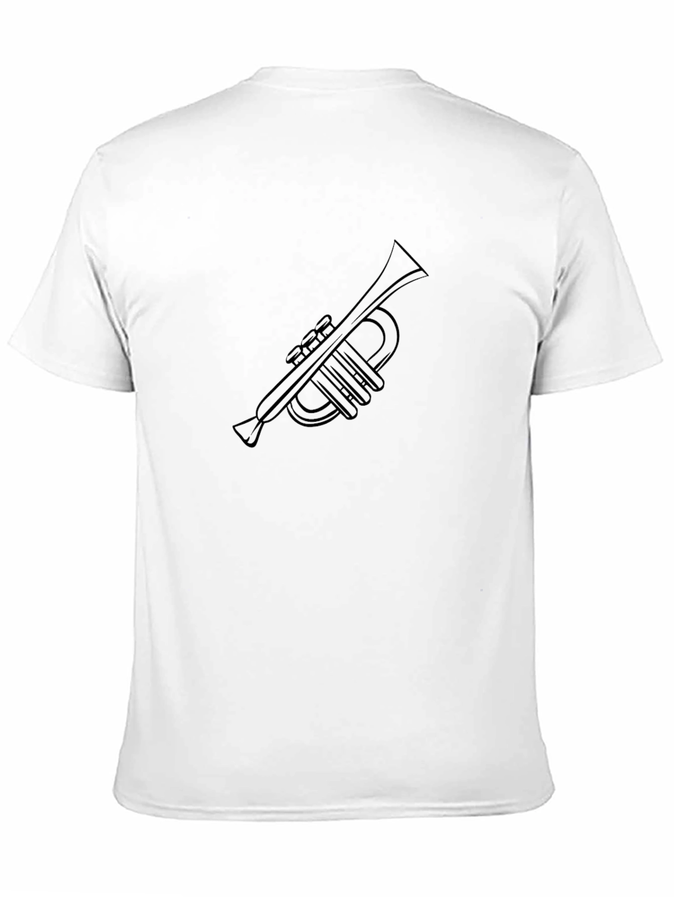 Black Trumpet Graphic Tee - Musicians Style