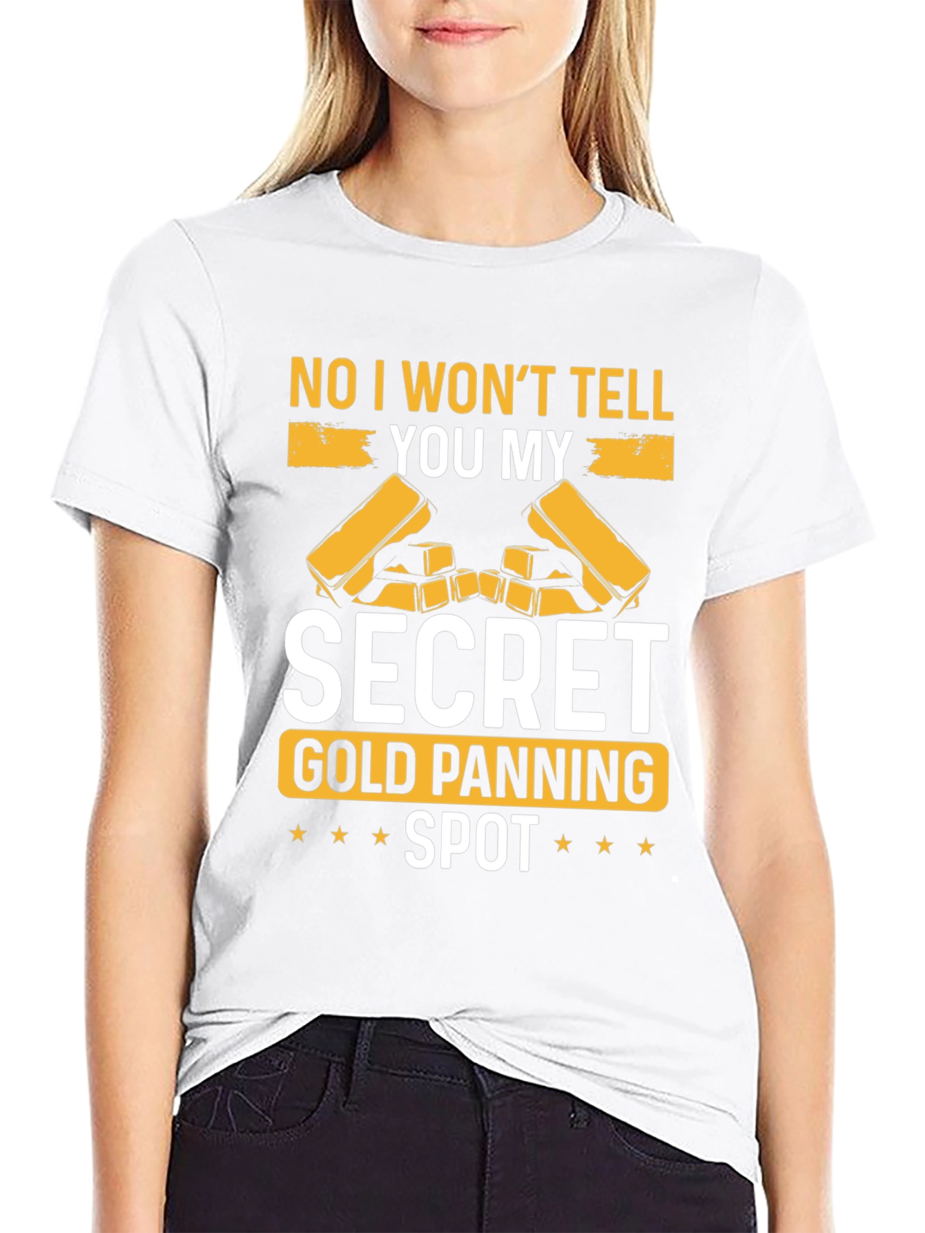 Secret Gold Panning Spot T-Shirt - Funny Prospecting Tee