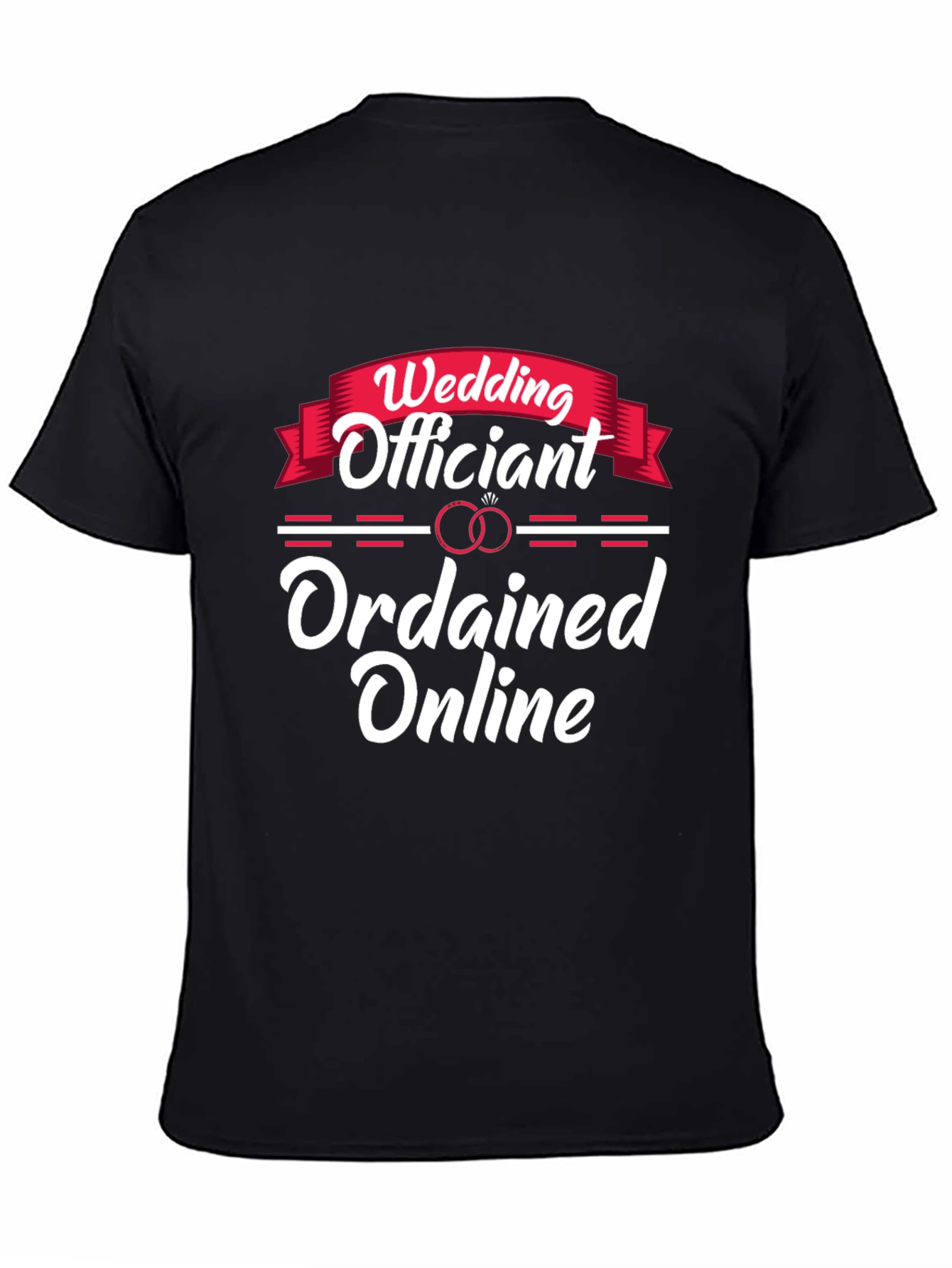 Wedding Officiant Ordanined Online T-shirt