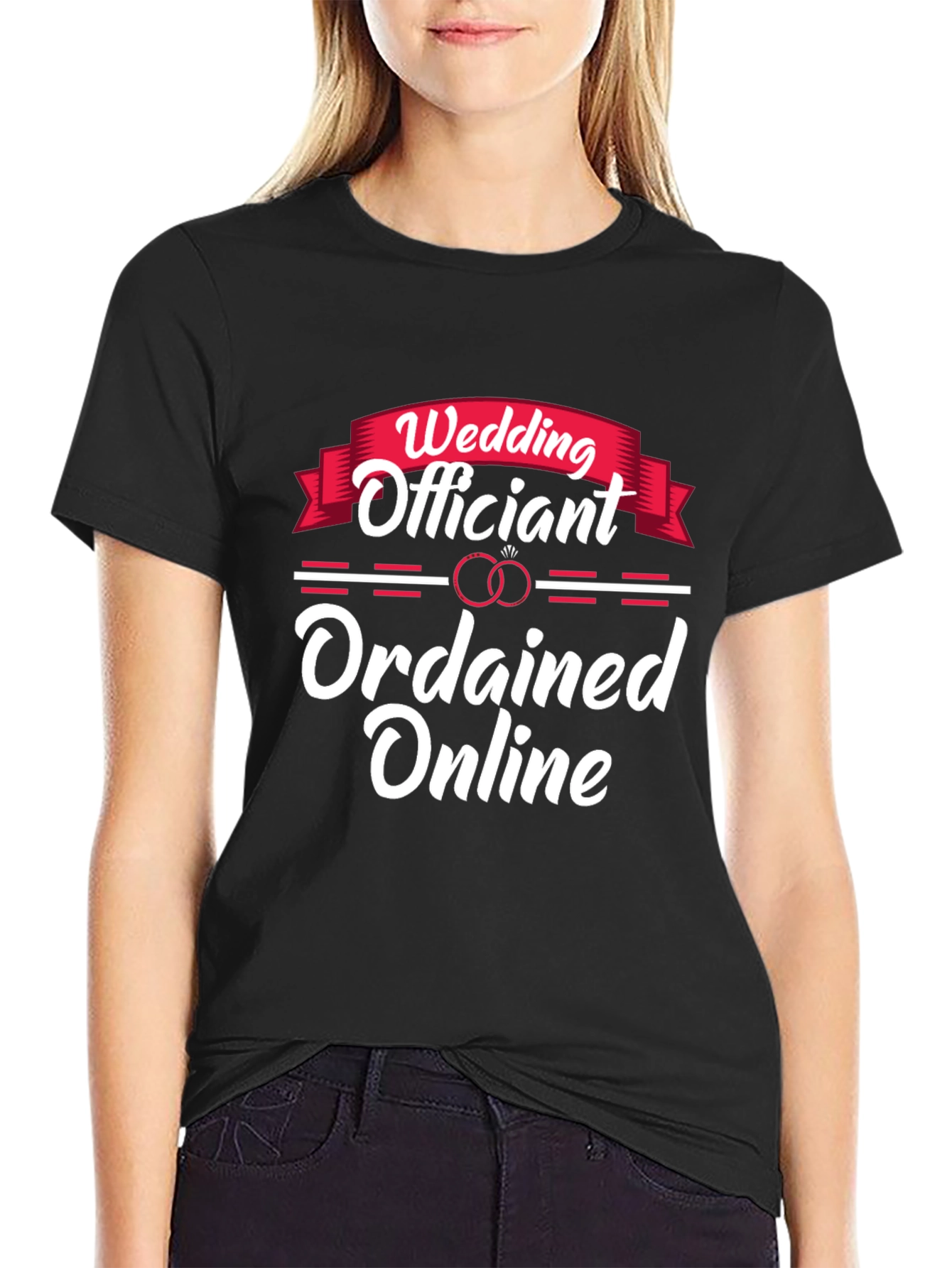 Wedding Officiant Ordanined Online T-shirt