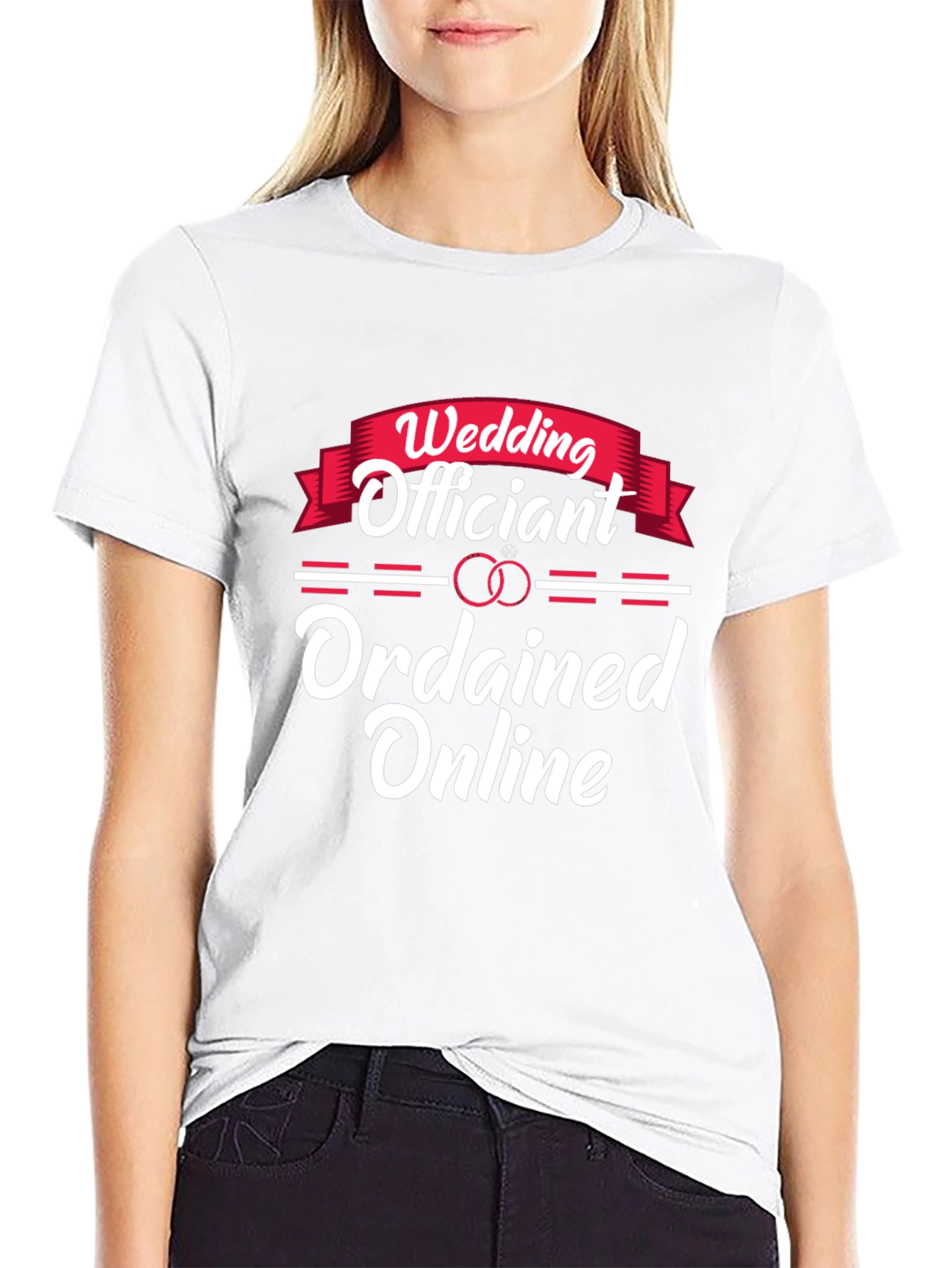 Wedding Officiant Ordanined Online T-shirt