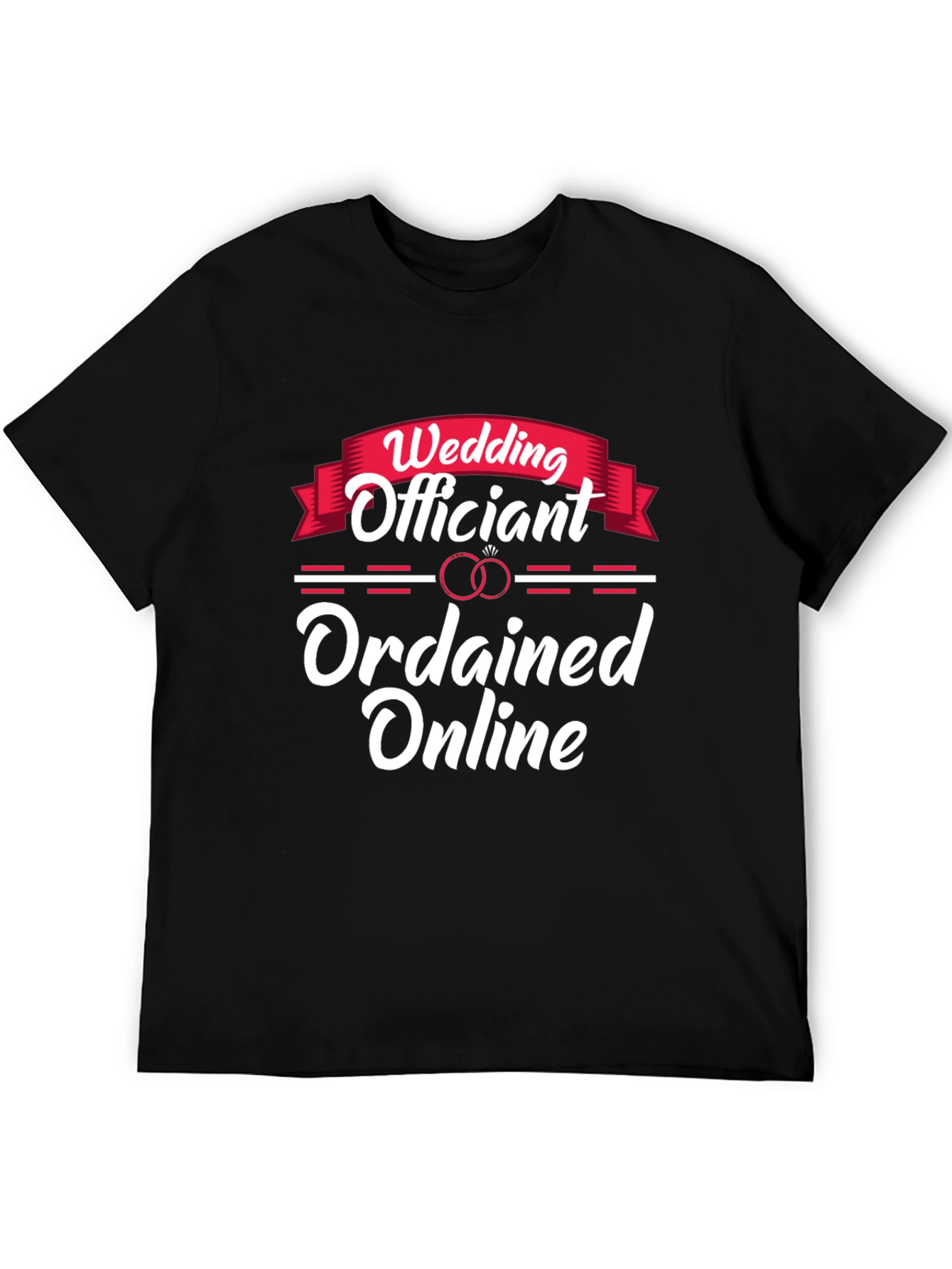 Wedding Officiant Ordanined Online T-shirt