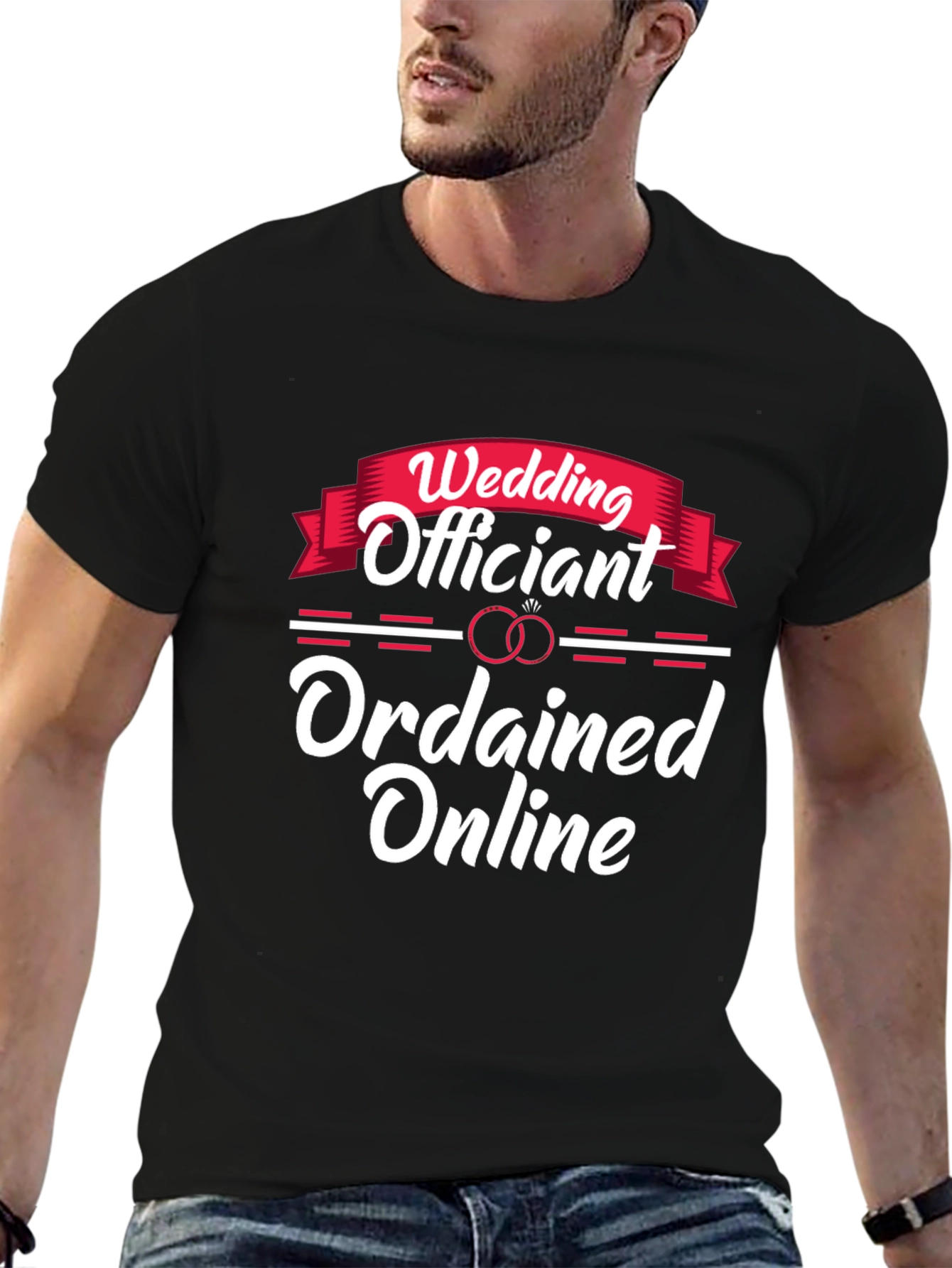 Wedding Officiant Ordanined Online T-shirt