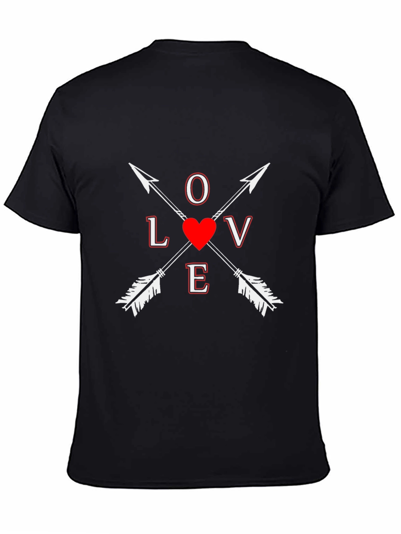 Love Arrows Graphic Tee - Black