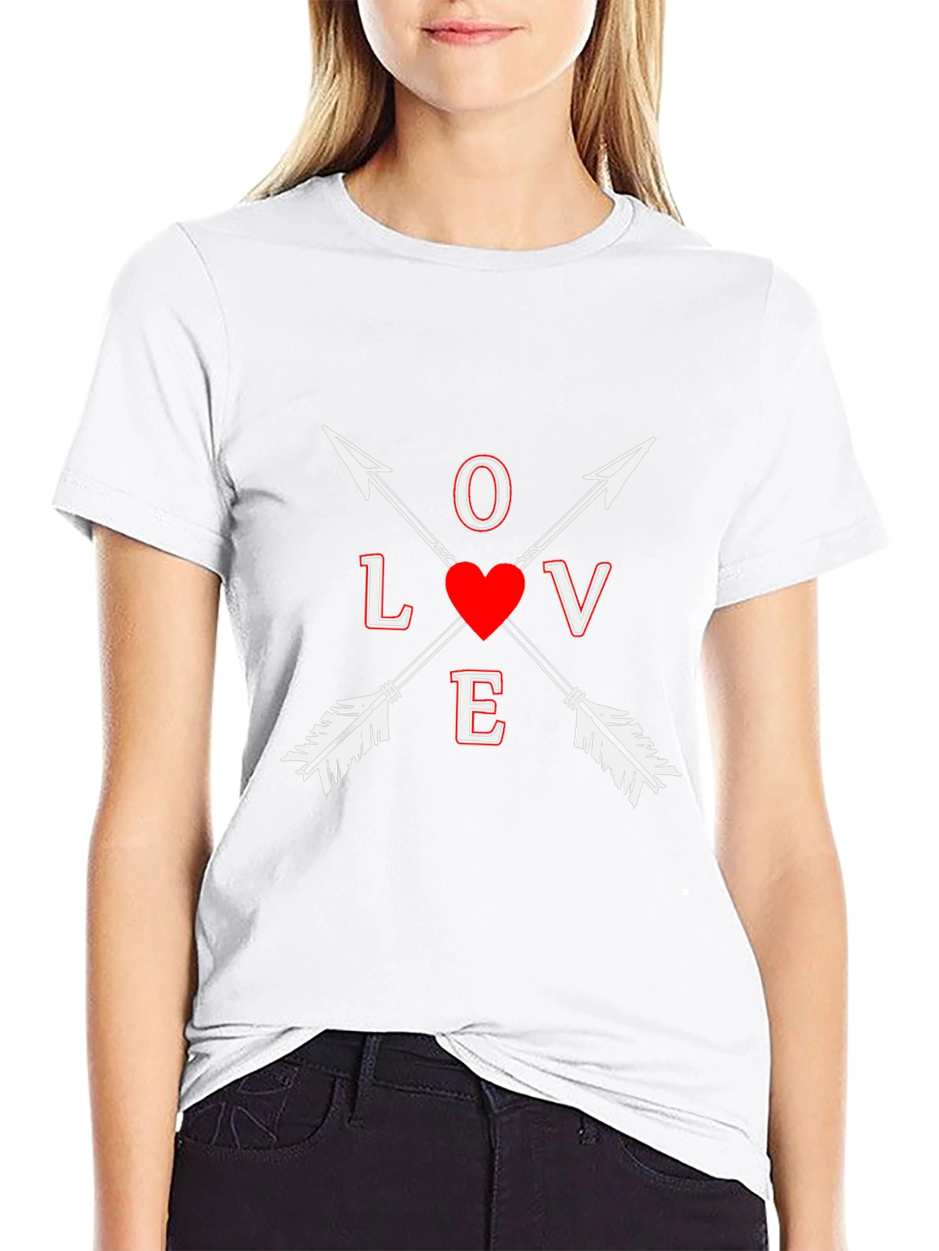 Love Arrows Graphic Tee - Black