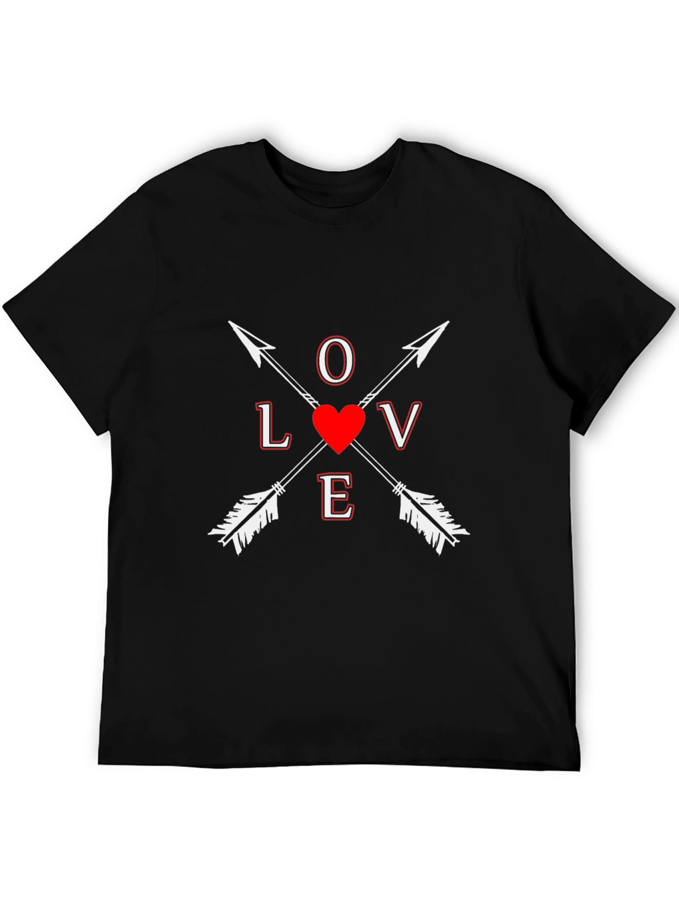Love Arrows Graphic Tee - Black