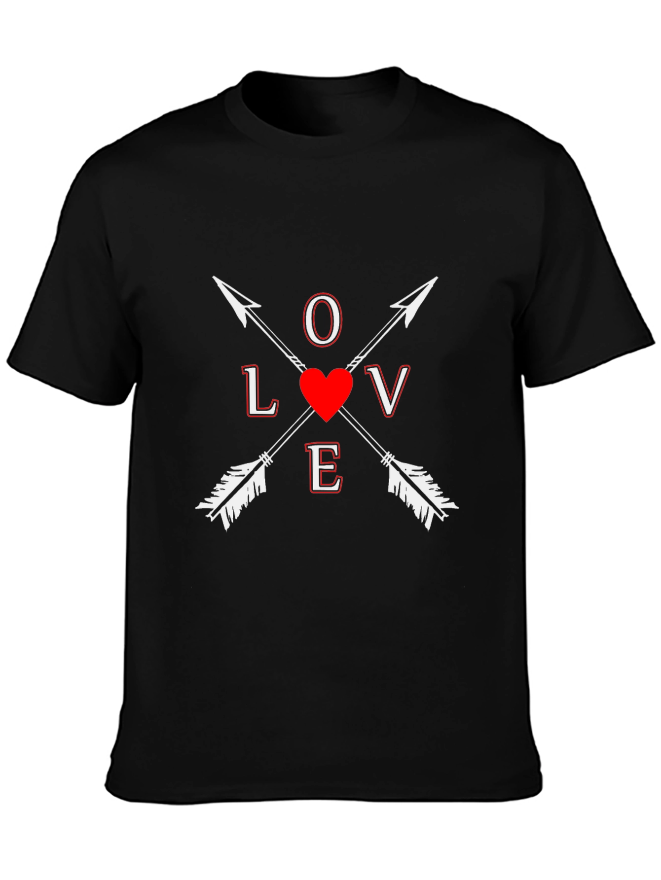 Love Arrows Graphic Tee - Black