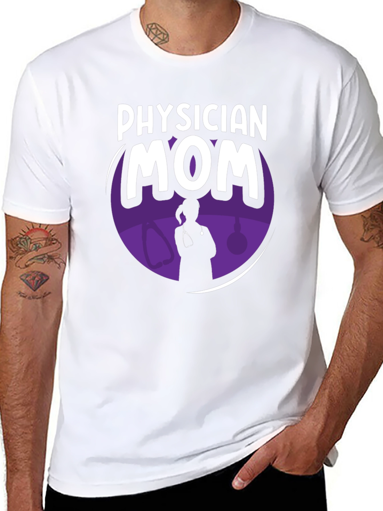Physician Mom Graphic T-Shirt - Stylish & Comfortable