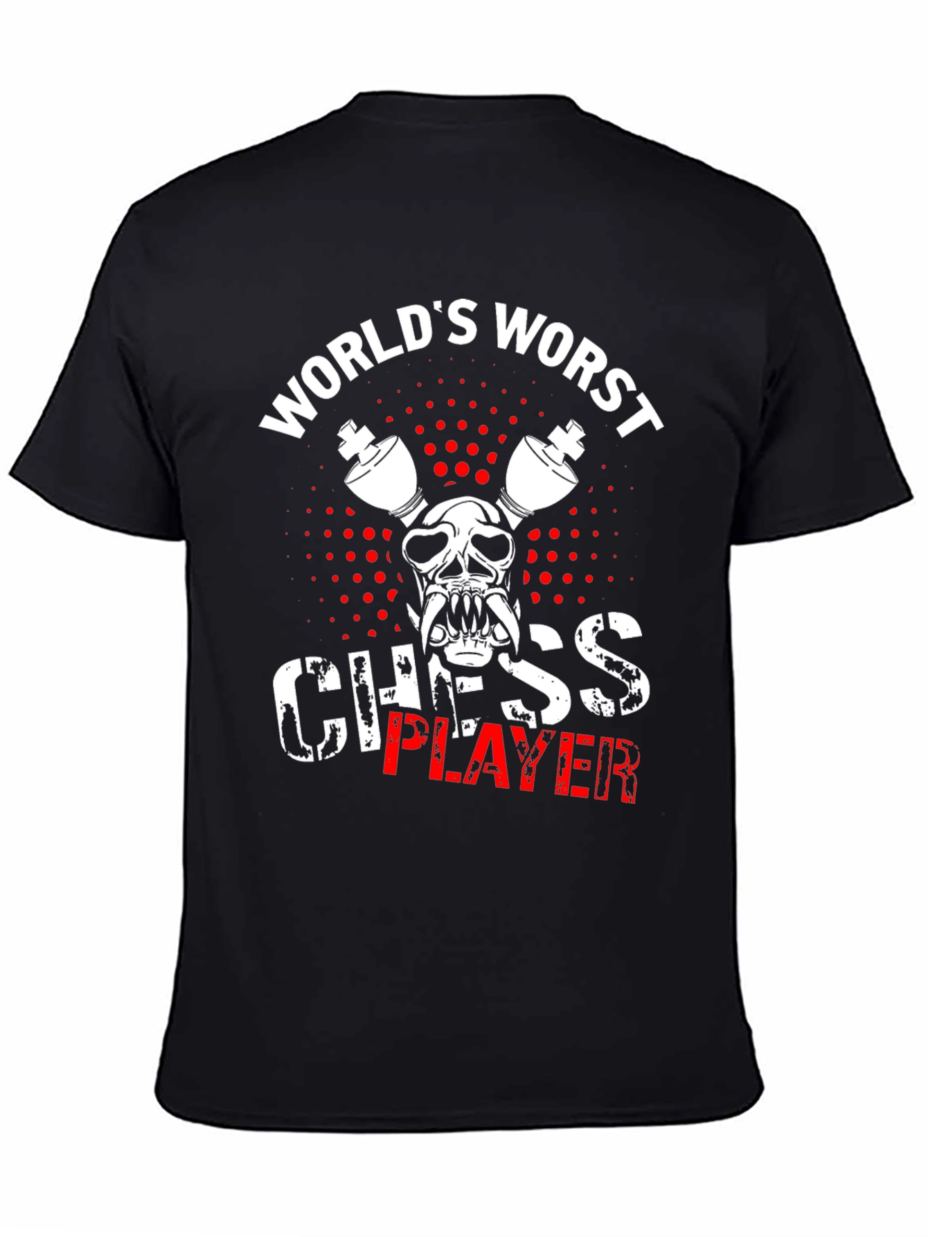 Worlds Worst Chess Player Black T-Shirt