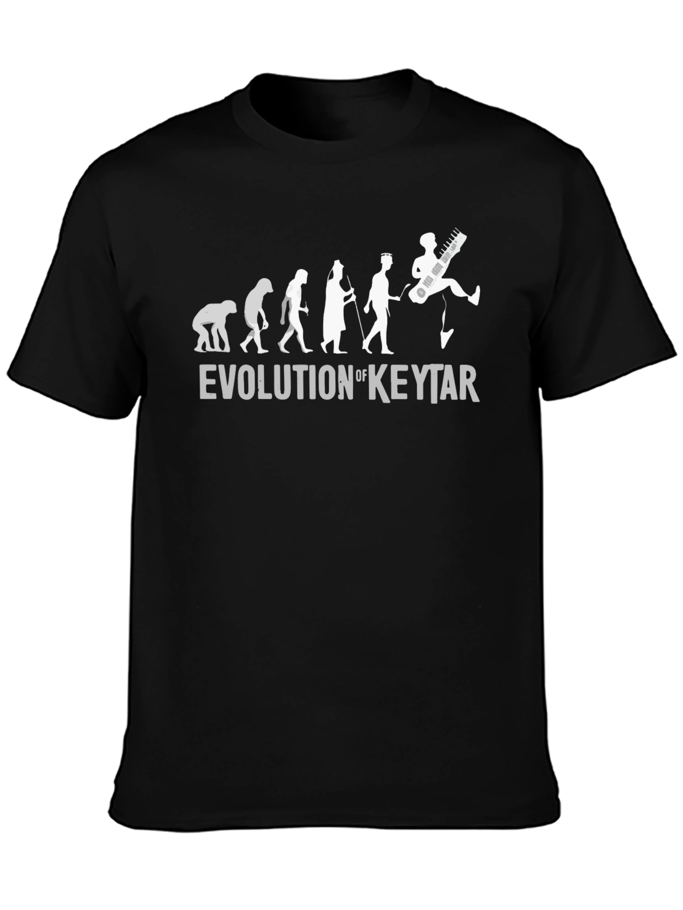 Evolution of Keytar T-Shirt - Funny Music Tee