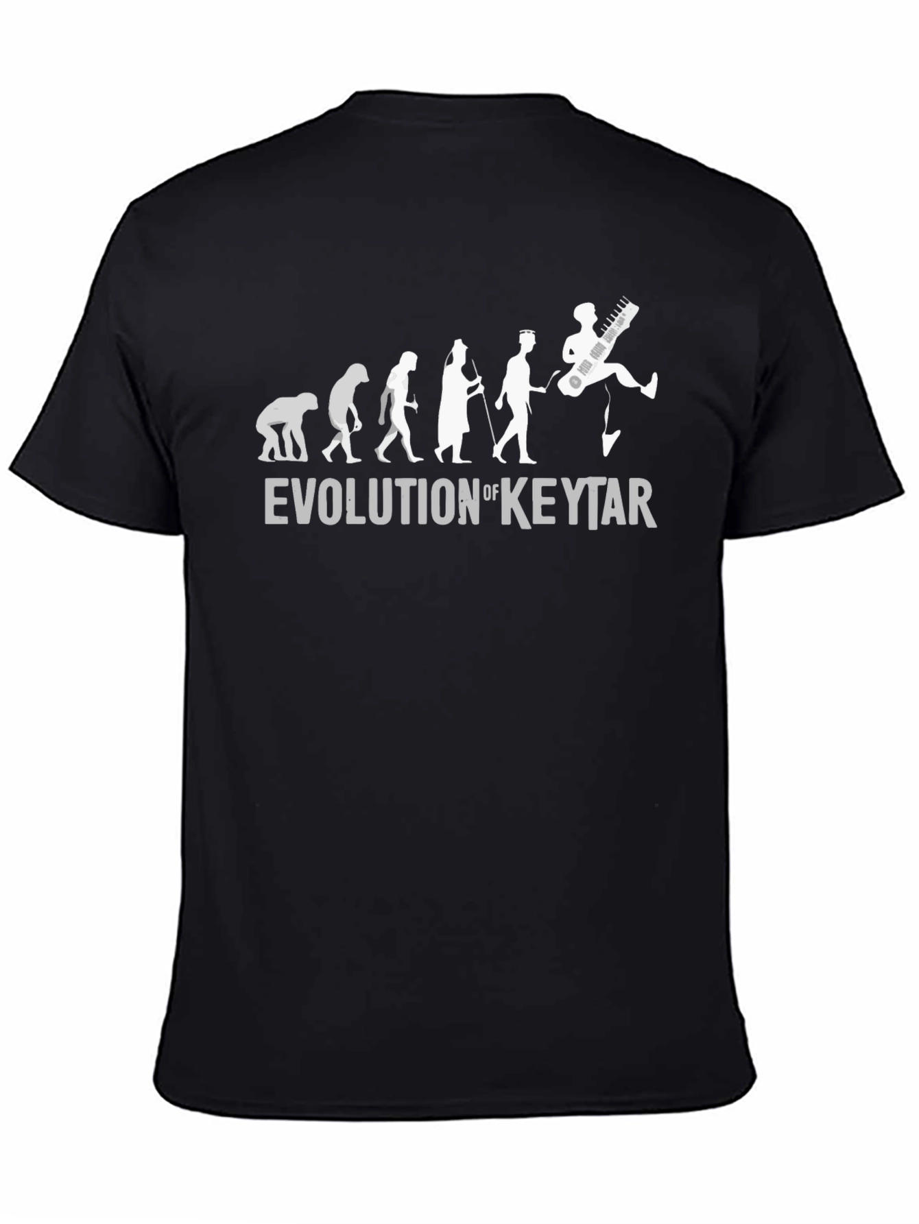 Evolution of Keytar T-Shirt - Funny Music Tee