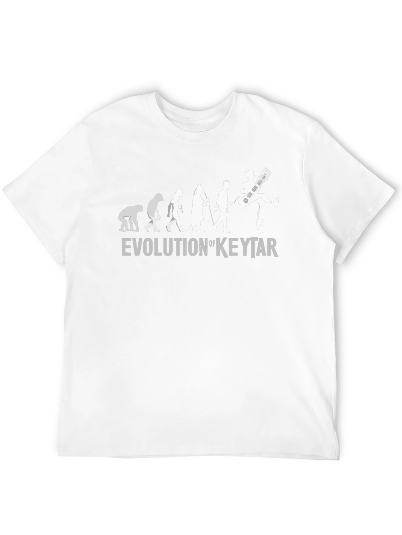 Evolution of Keytar T-Shirt - Funny Music Tee