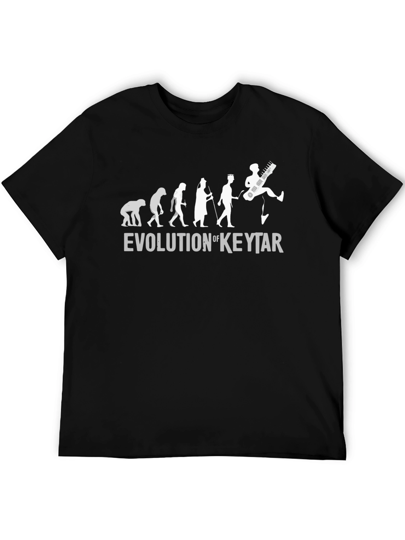 Evolution of Keytar T-Shirt - Funny Music Tee