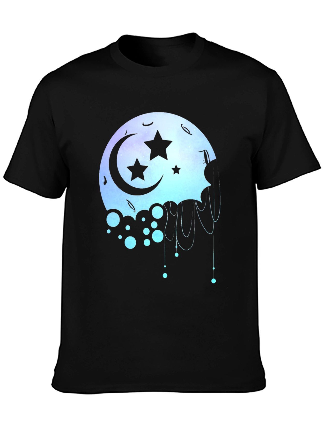 Celestial Moon Star Graphic T-Shirt