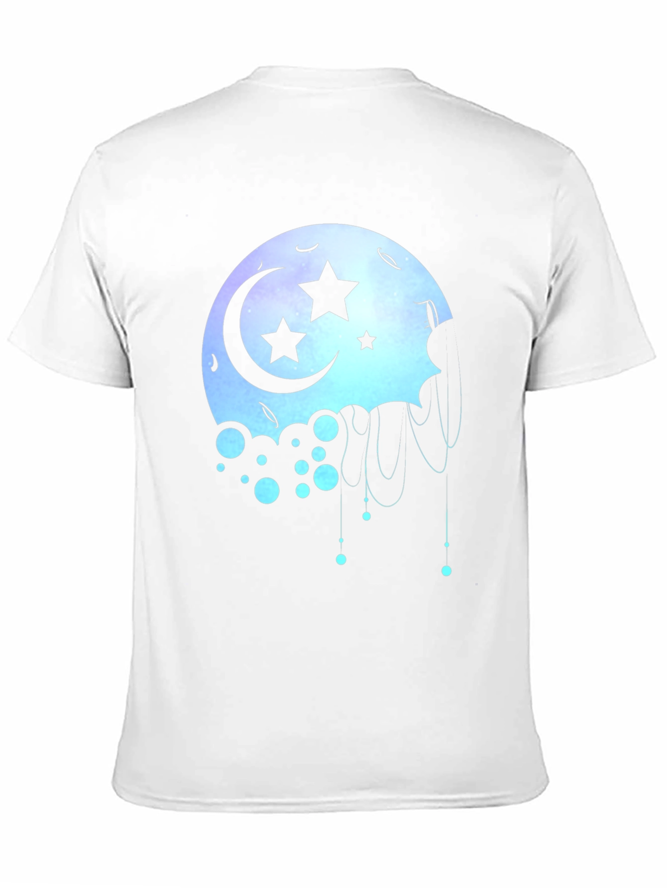 Celestial Moon Star Graphic T-Shirt