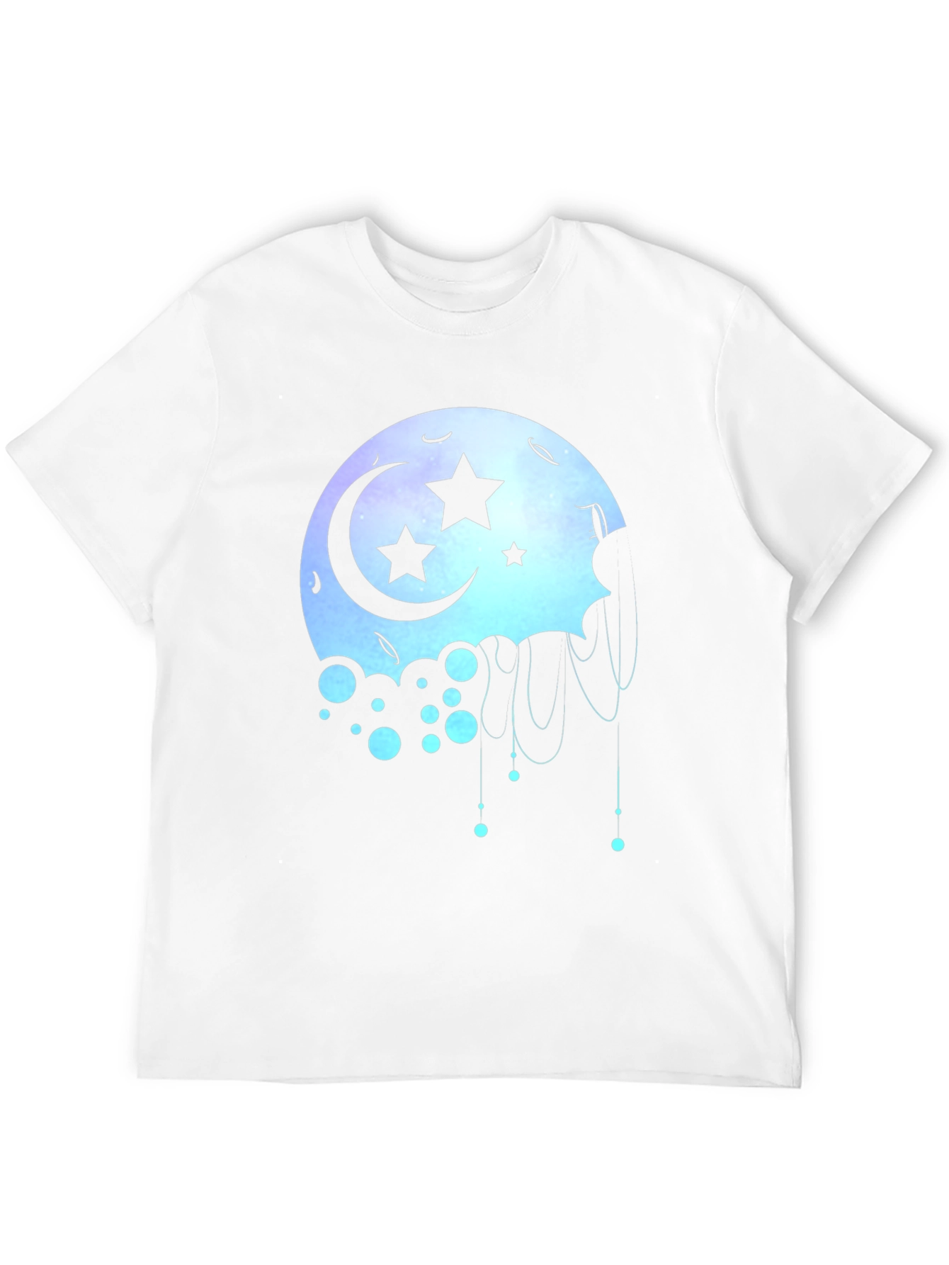 Celestial Moon Star Graphic T-Shirt