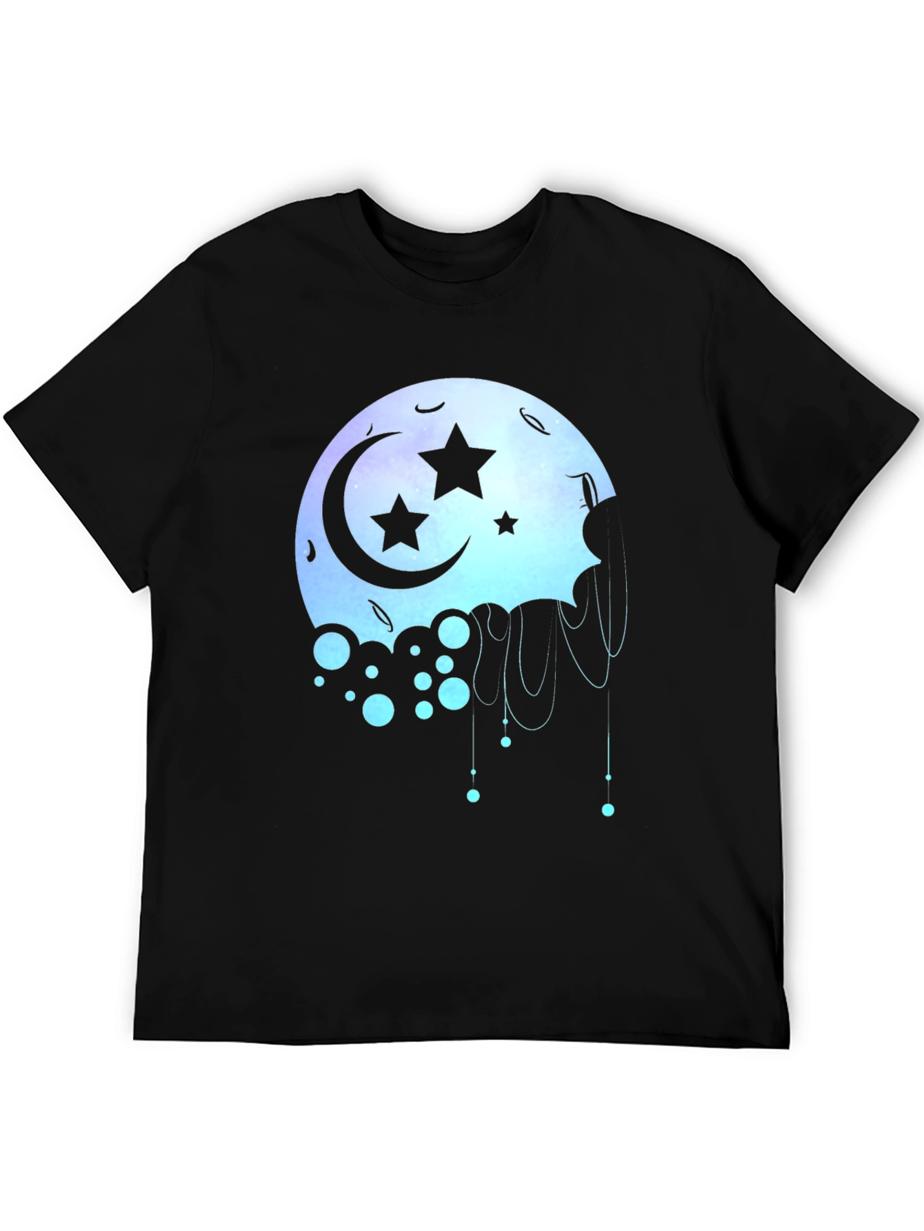 Celestial Moon Star Graphic T-Shirt