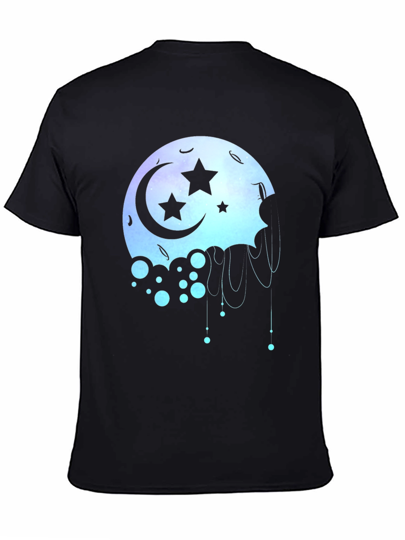 Celestial Moon Star Graphic T-Shirt