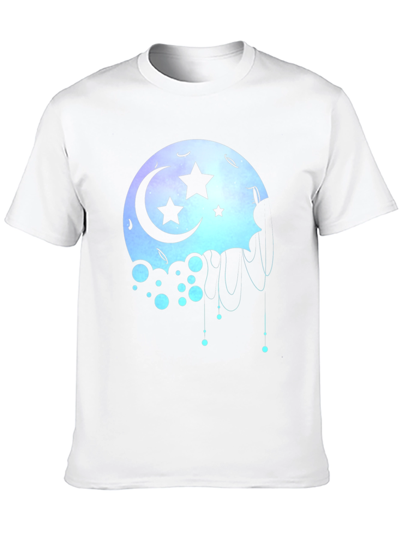 Celestial Moon Star Graphic T-Shirt