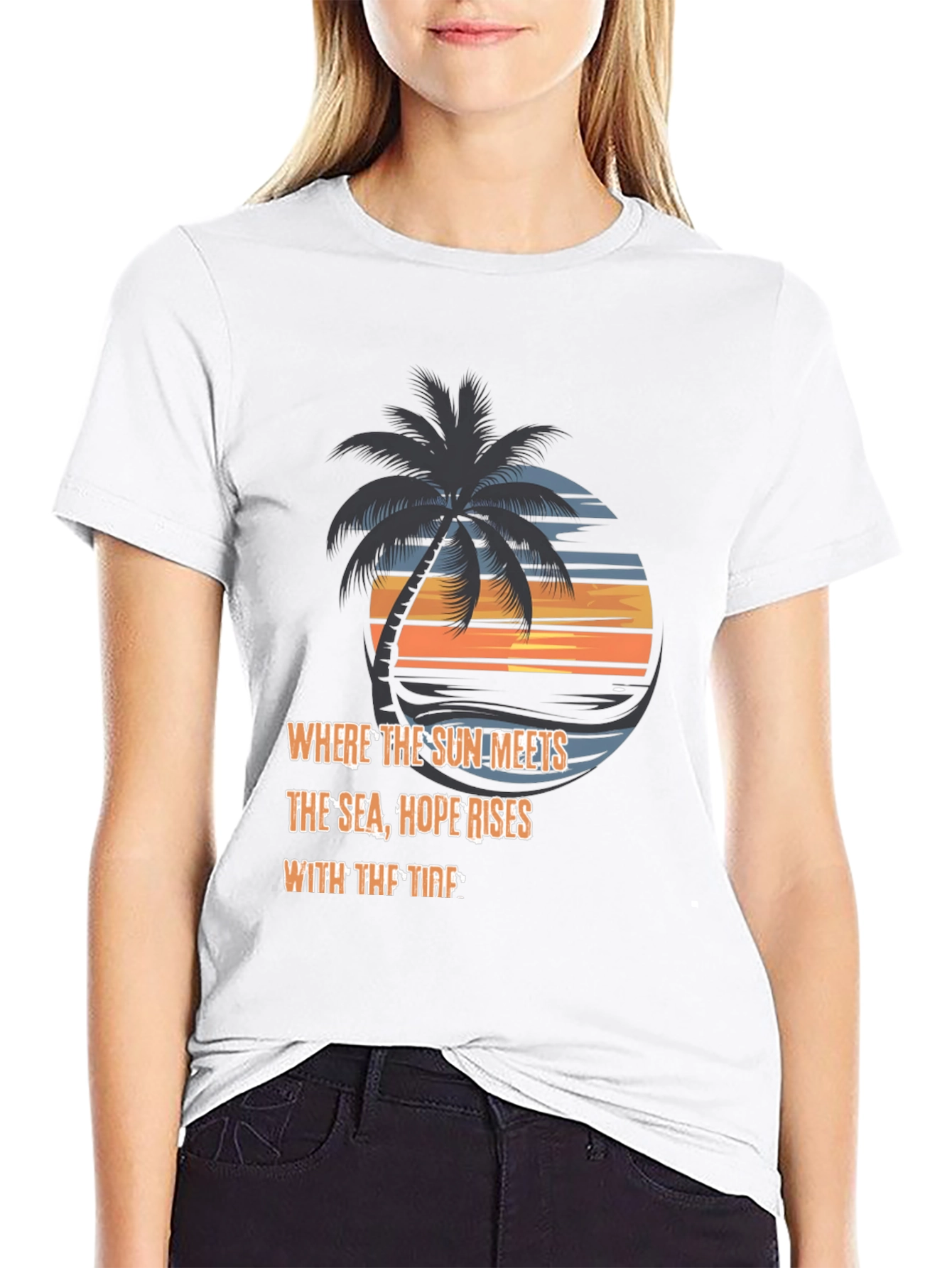 Beach Sunset Graphic Tee - Hope Rises