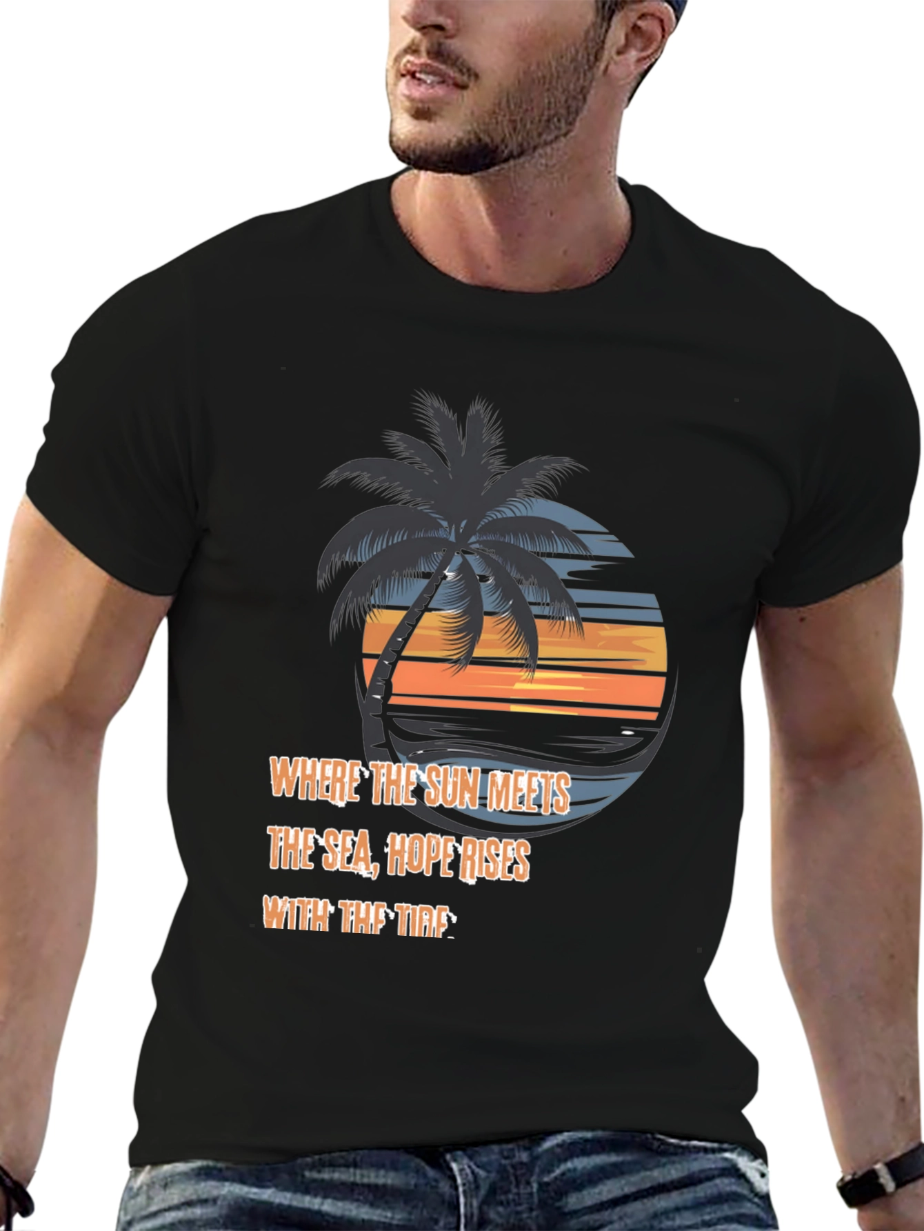 Beach Sunset Graphic Tee - Hope Rises