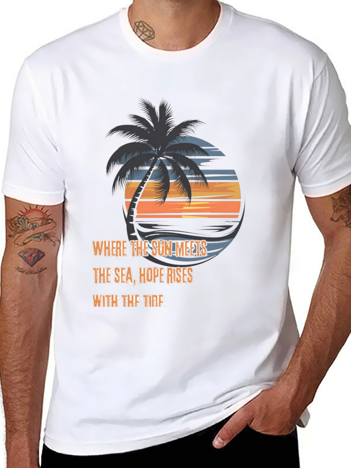 Beach Sunset Graphic Tee - Hope Rises
