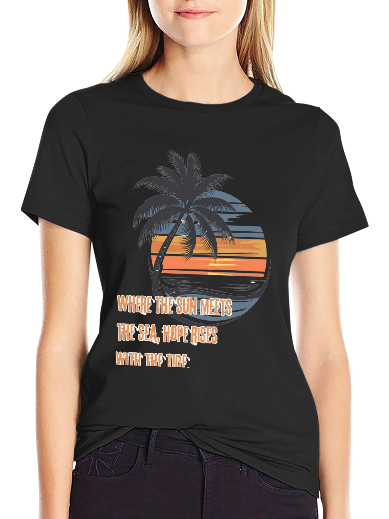 Beach Sunset Graphic Tee - Hope Rises