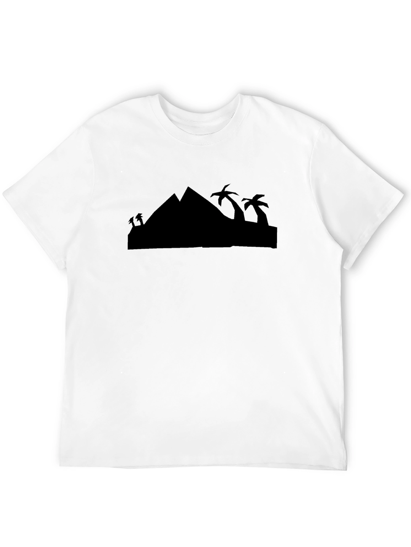 Black Pyramid & Palm Tree Graphic Tee