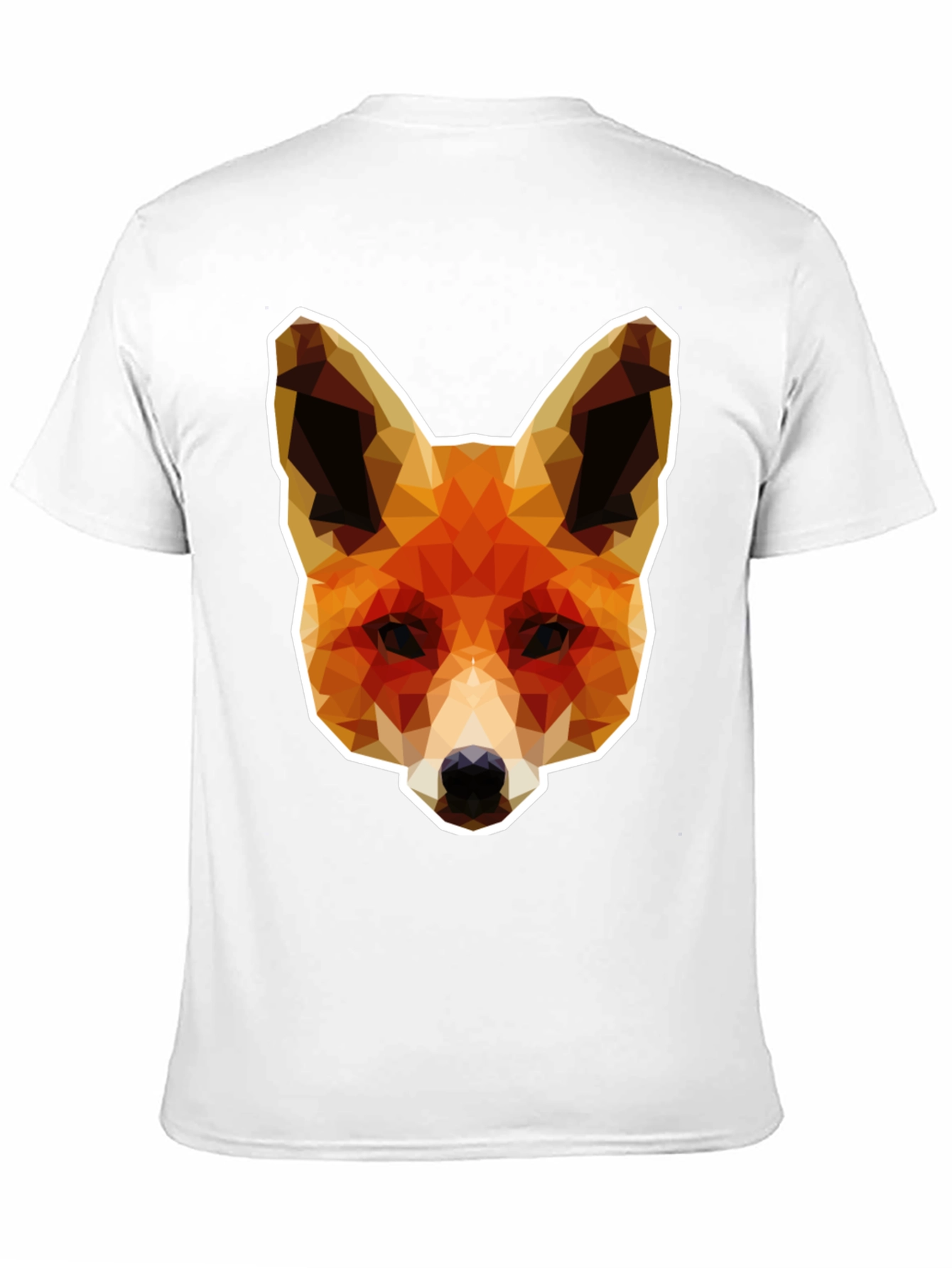 Geometric Fox Graphic Tee - Stylish Unisex T-Shirt