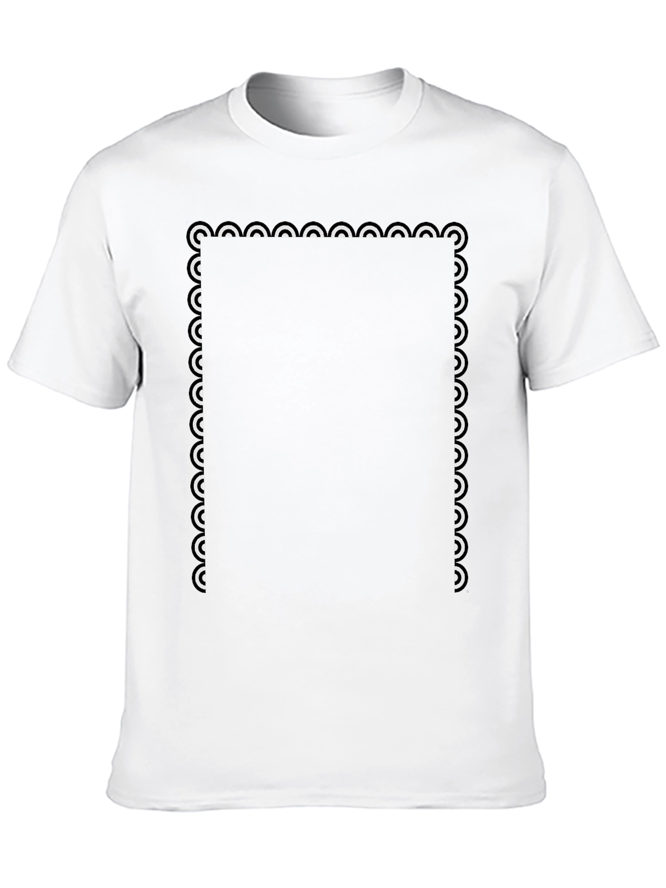 Abstract Frame Black T-Shirt