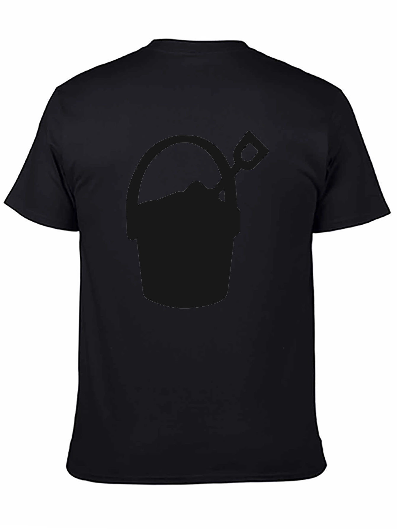 Mens Black Casual Crew Neck T-Shirt