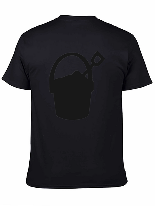 Mens Black Casual Crew Neck T-Shirt