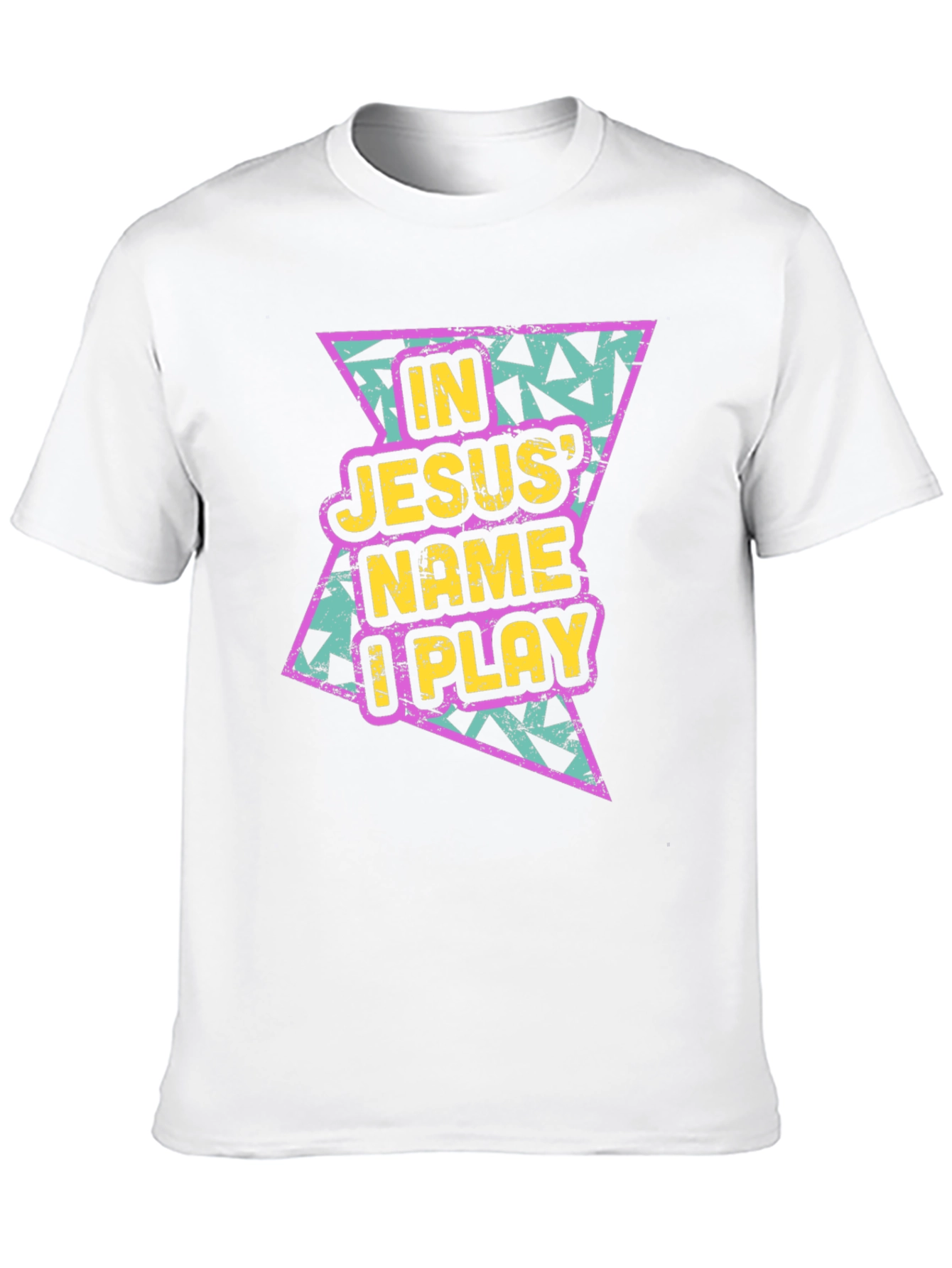 In Jesus Name I Play Black T-Shirt