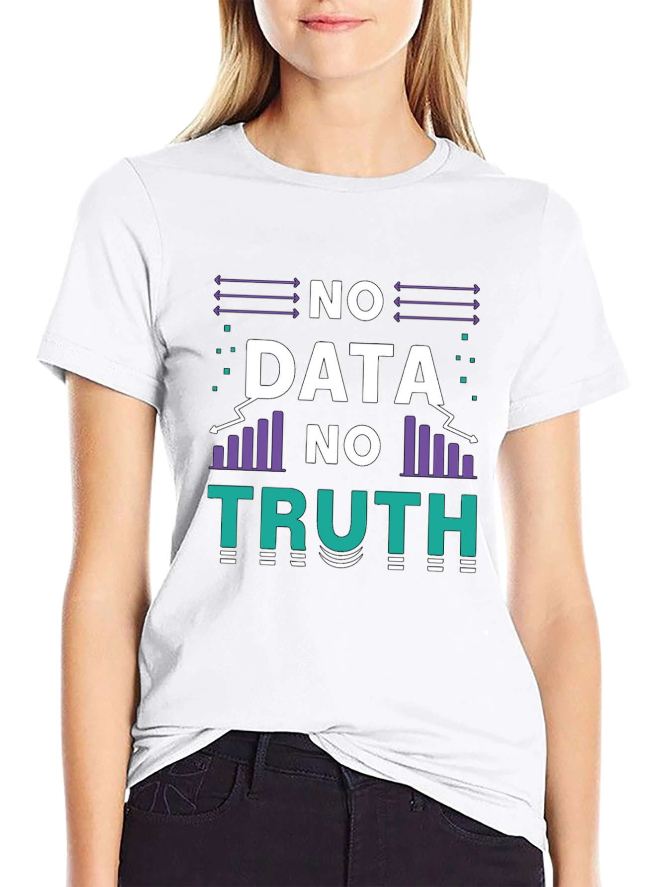 No Data No Truth Graphic T-Shirt