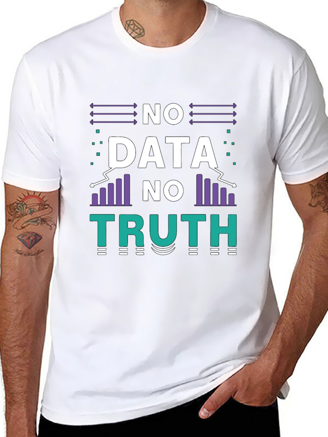 No Data No Truth Graphic T-Shirt